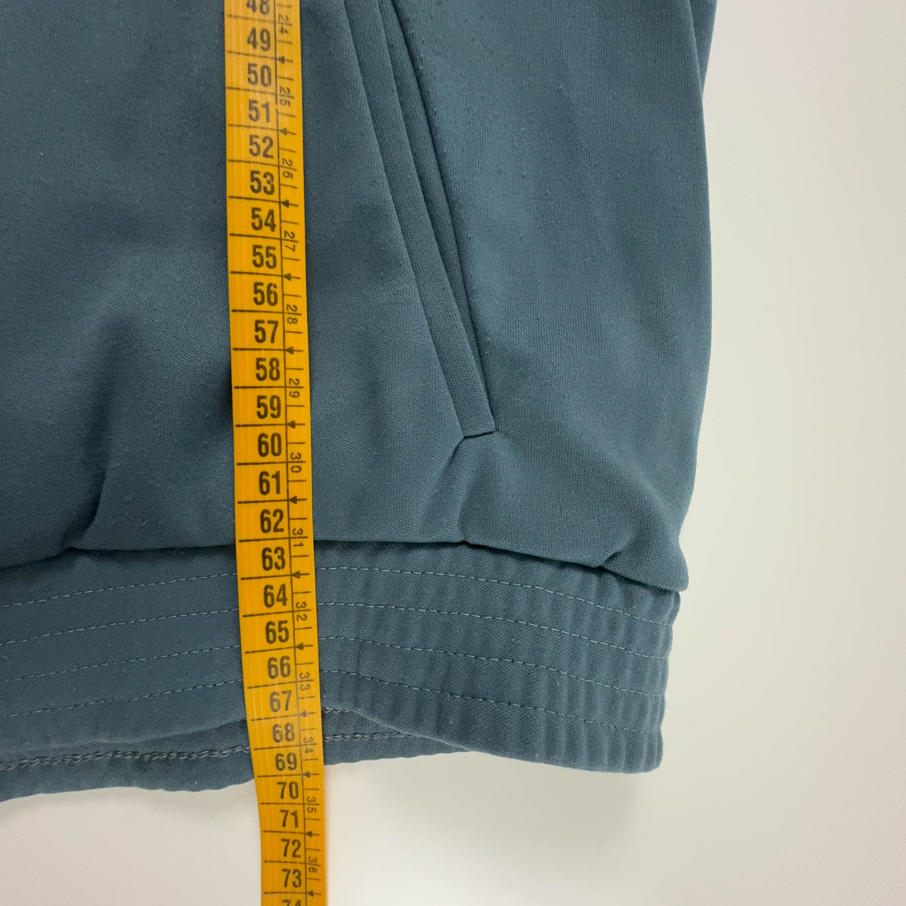 Felpa Sergio Tacchini Vintage grigia e blu con zip 30% cotone anni 90  - Taglia 52 uomo