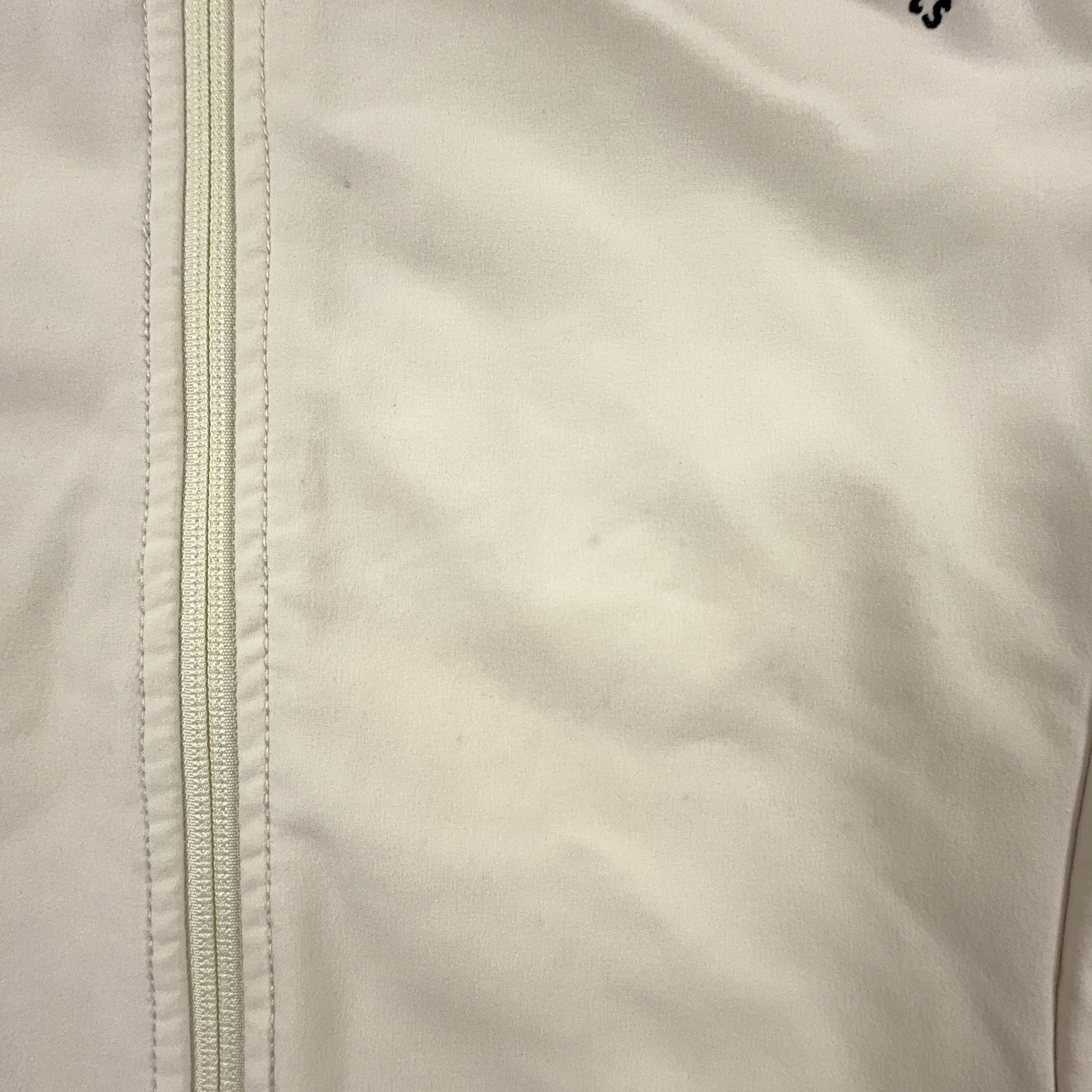 Giacca smanicata Think Pink bianco panna con zip - Taglia S/M uomo
