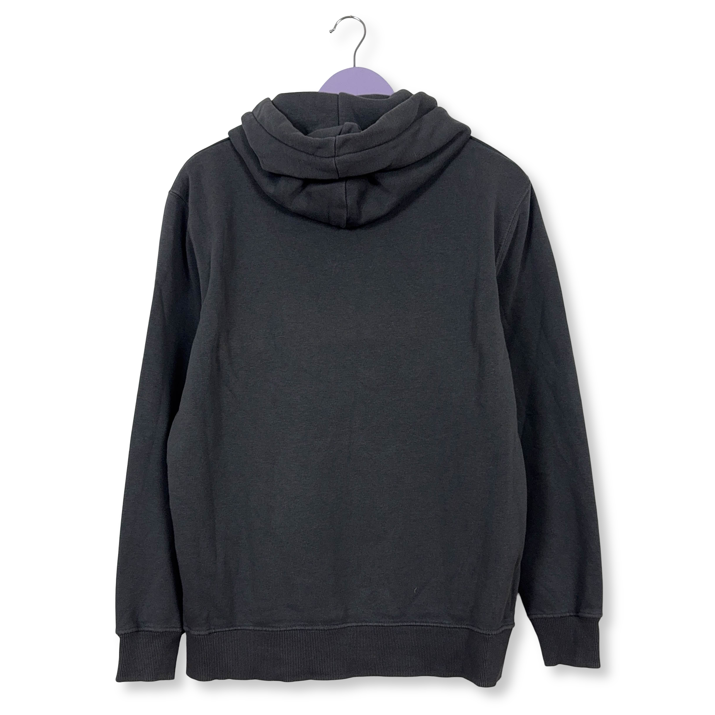 Felpa Alpha Industries grigia scura con cappuccio - Taglia L uomo