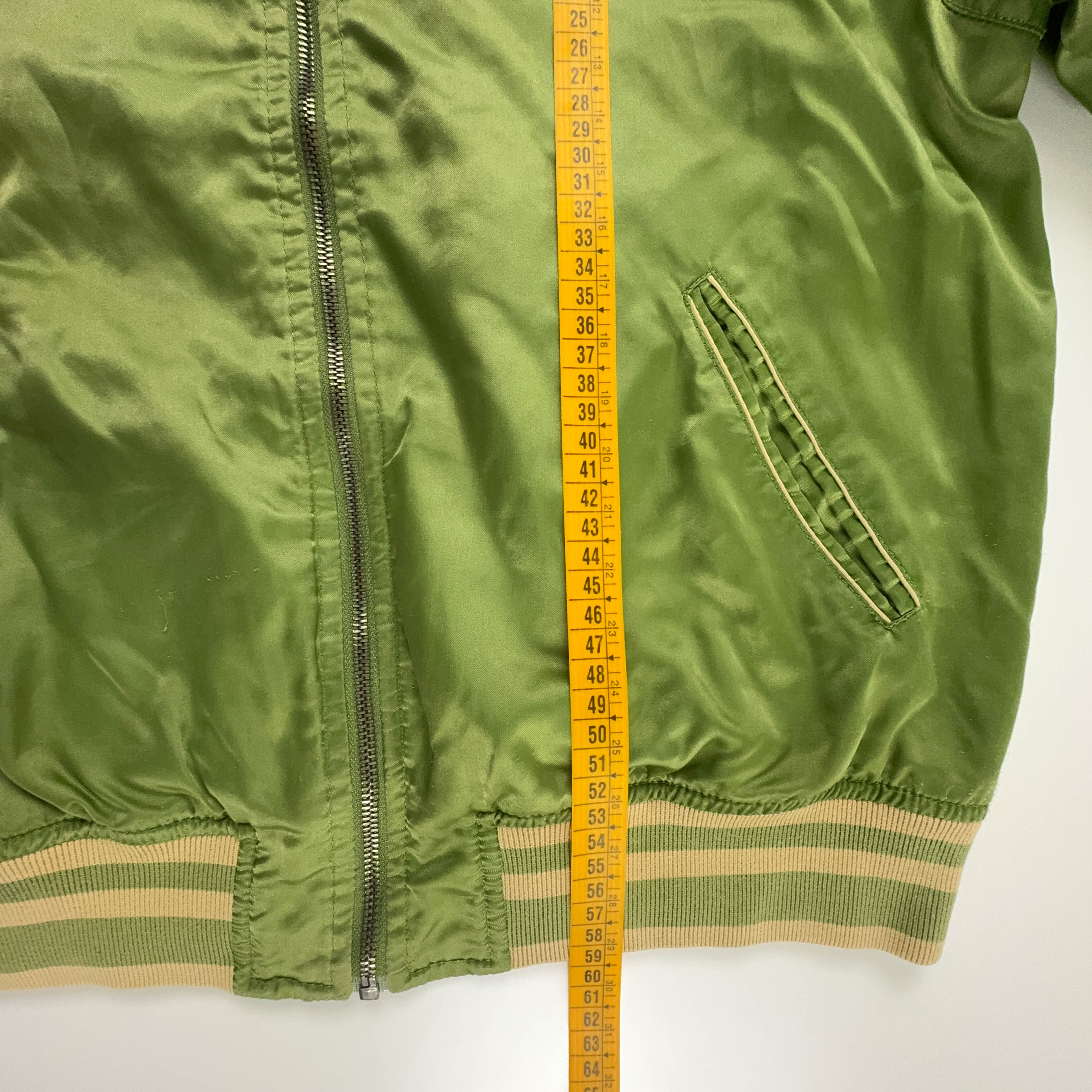 Giacca a vento Diesel Vintage verde con zip logo ricamato - Taglia M donna