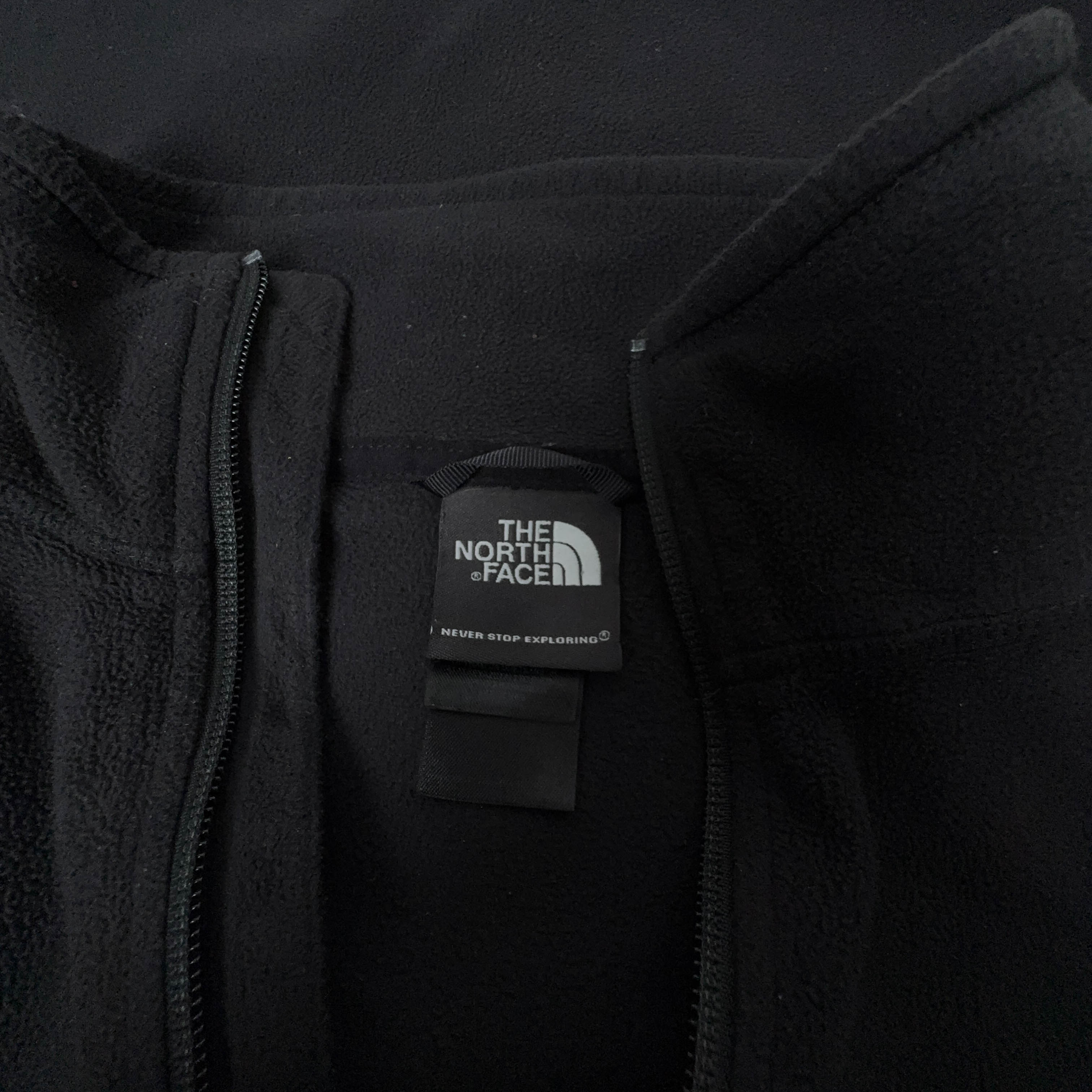 Pile The North Face nero leggero quarter zip logo ricamato - Taglia S uomo