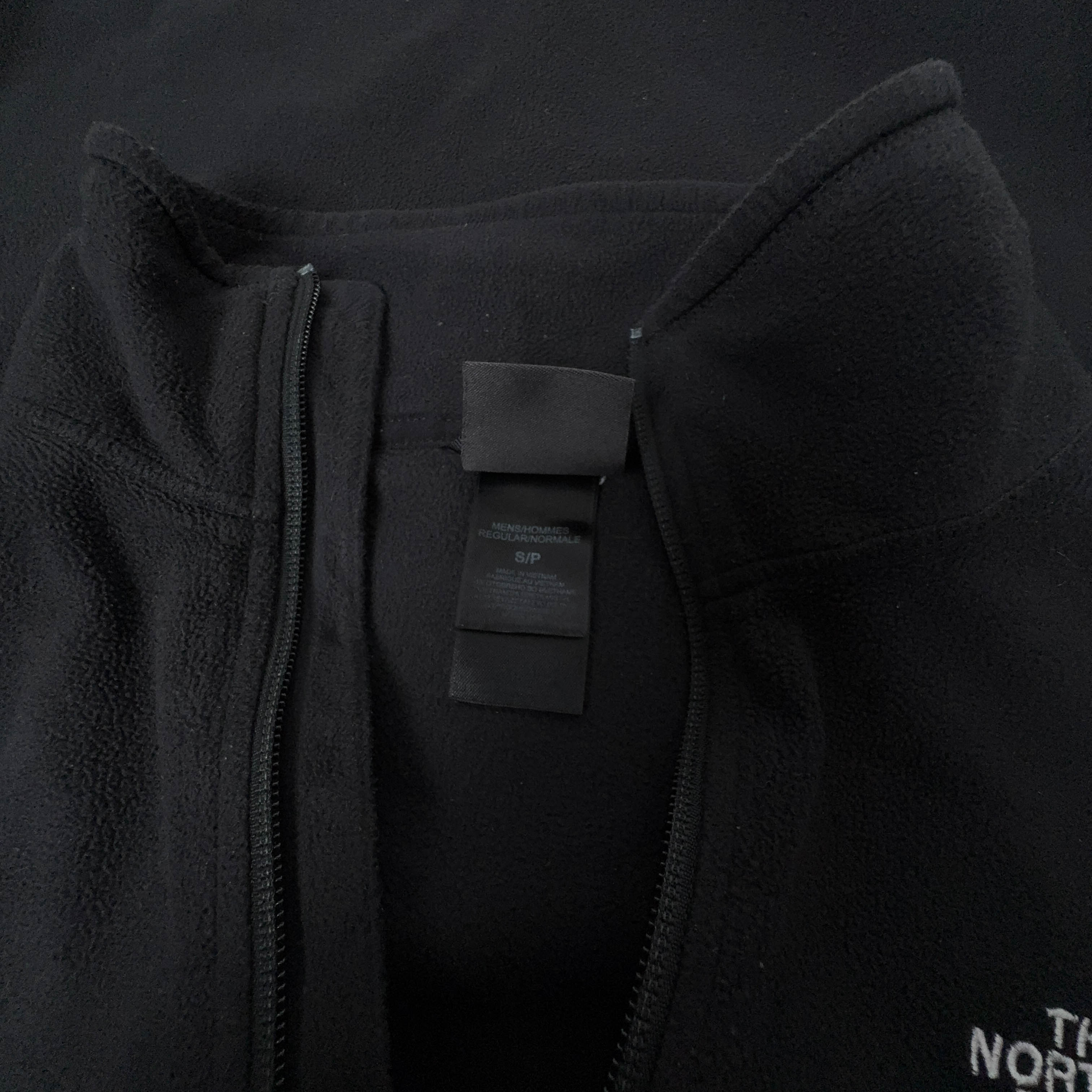 Pile The North Face nero leggero quarter zip logo ricamato - Taglia S uomo
