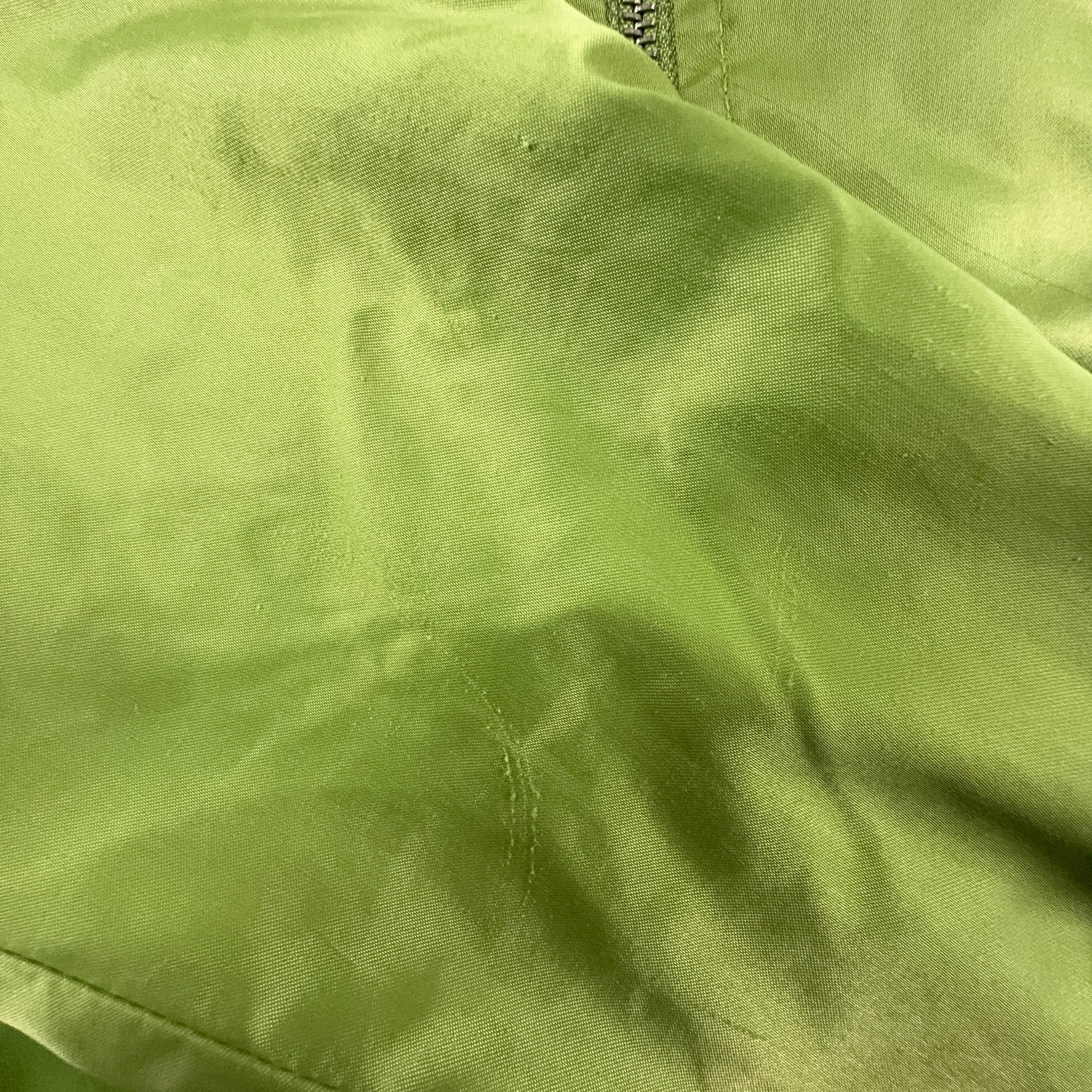 Giacca a vento Diesel Vintage verde con zip logo ricamato - Taglia M donna