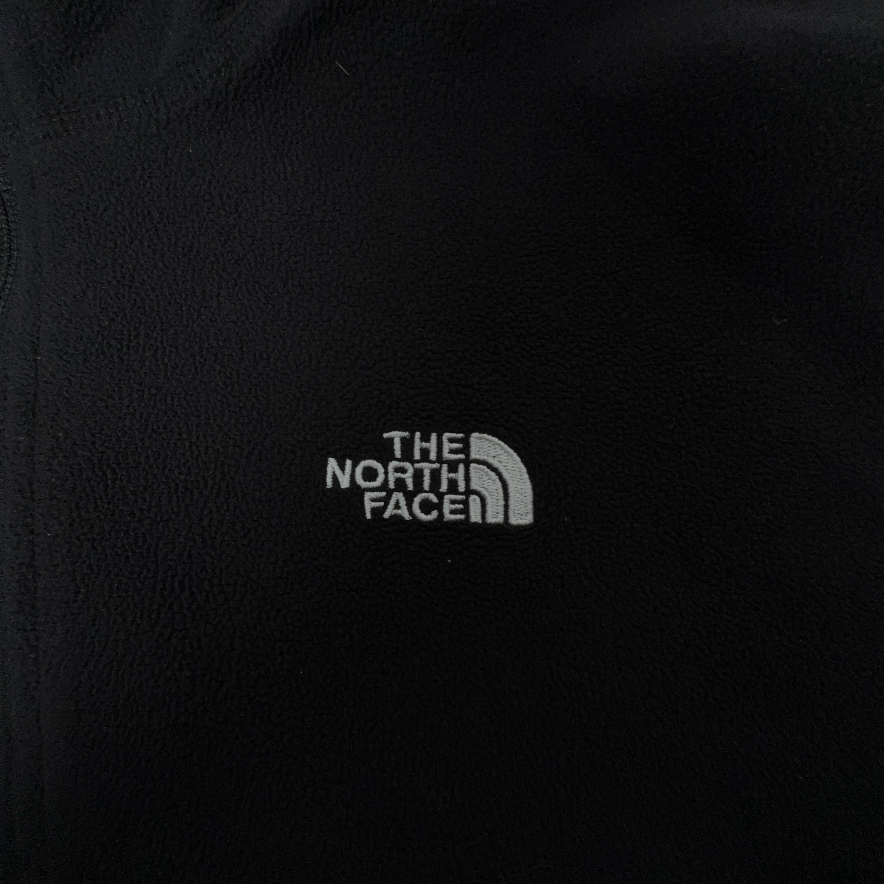 Pile The North Face nero leggero quarter zip logo ricamato - Taglia S uomo