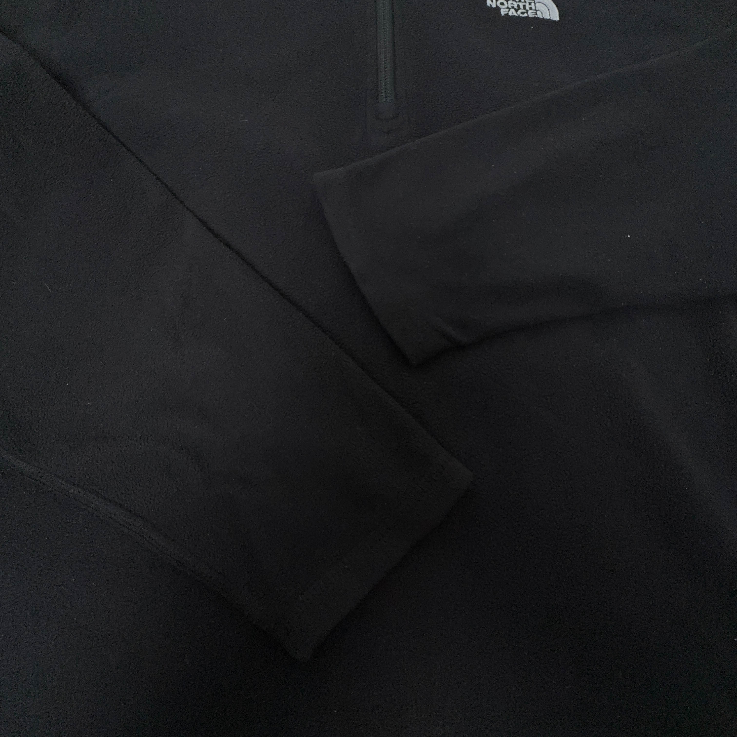 Pile The North Face nero leggero quarter zip logo ricamato - Taglia S uomo