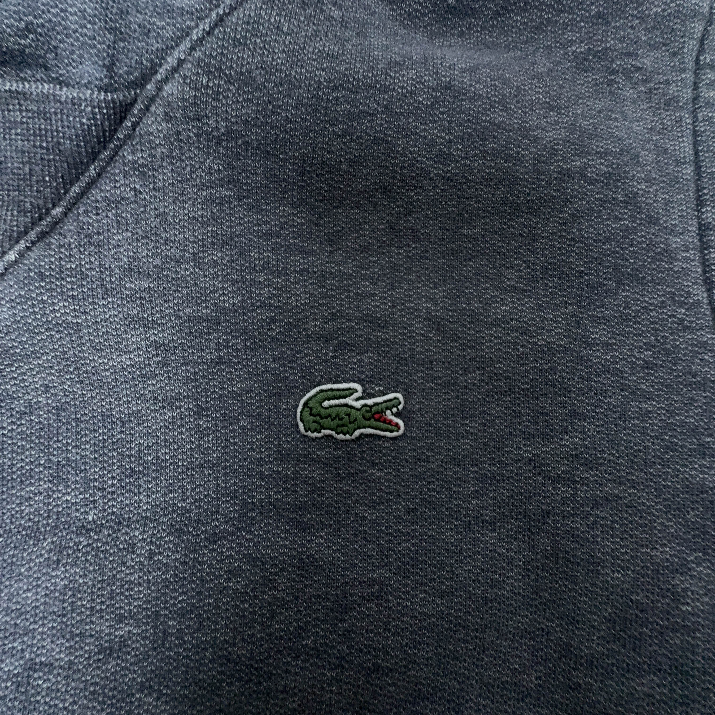 Felpa Lacoste grigia con cappuccio - Taglia S uomo
