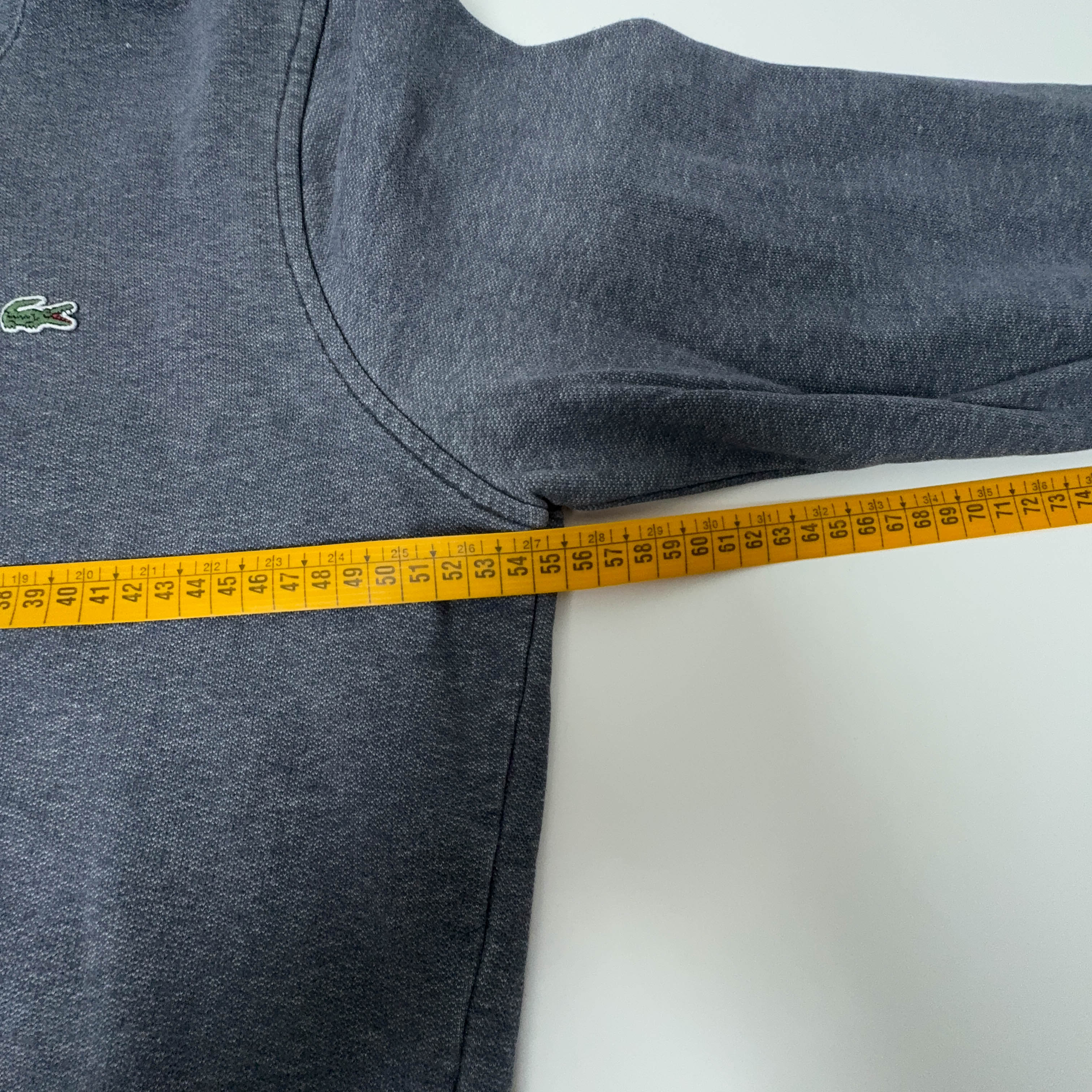Felpa Lacoste grigia con cappuccio - Taglia S uomo