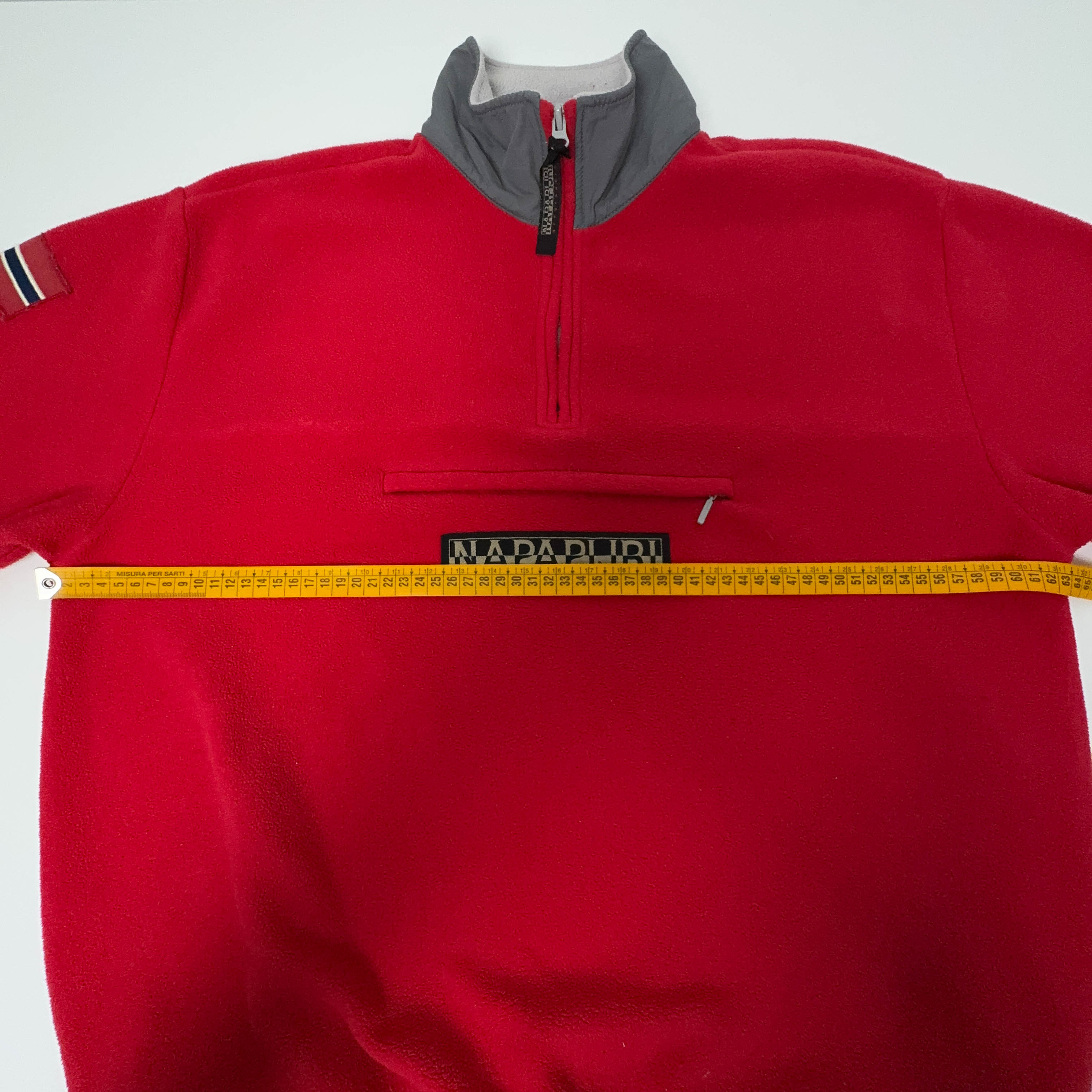 Pile Napapijri Vintage ceramic fiber rosso quarter zip - Taglia M uomo