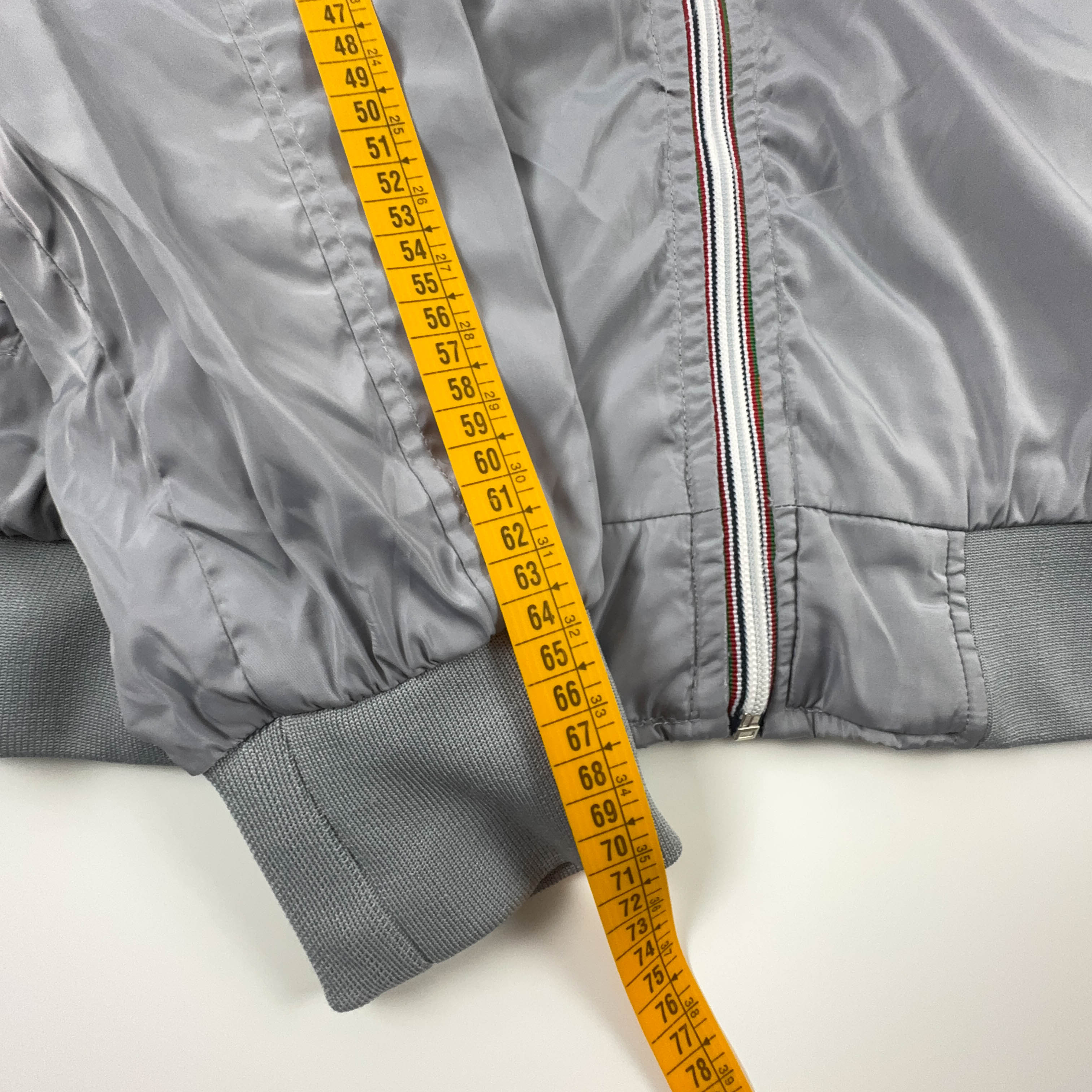 Giacca a vento K way grigia con zip e cappuccio - Taglia L uomo
