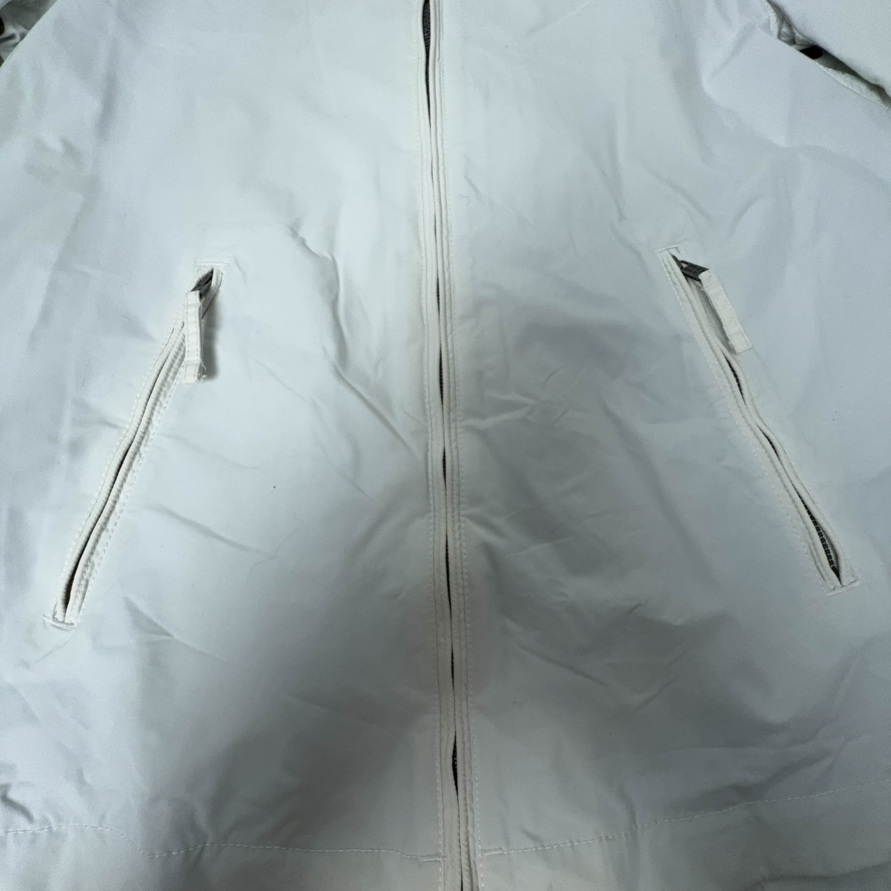Giacca a vento Napapijri Vintage bianca con zip intera - Taglia M uomo