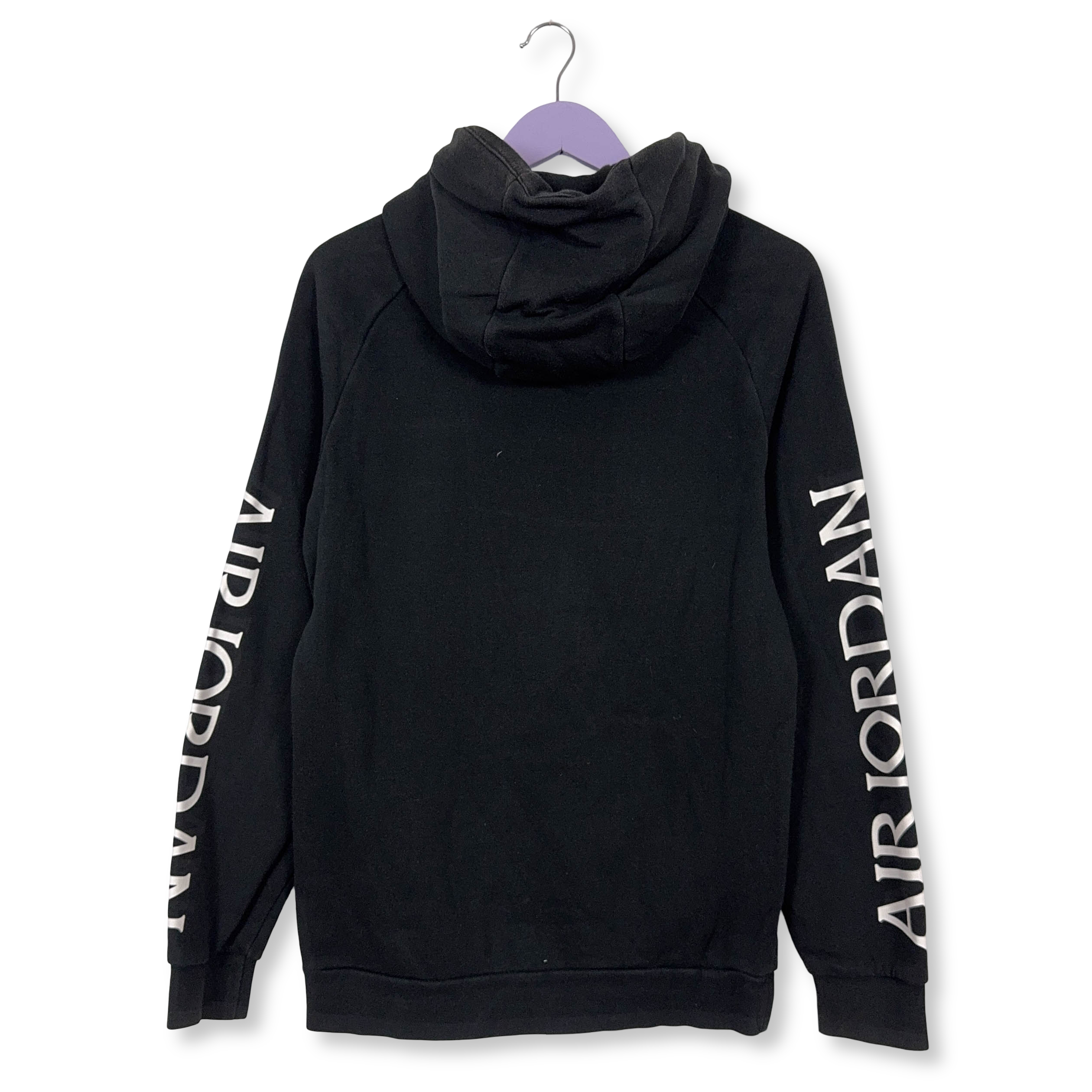 Felpa Jordan nera con cappuccio 80% cotone - Taglia M uomo