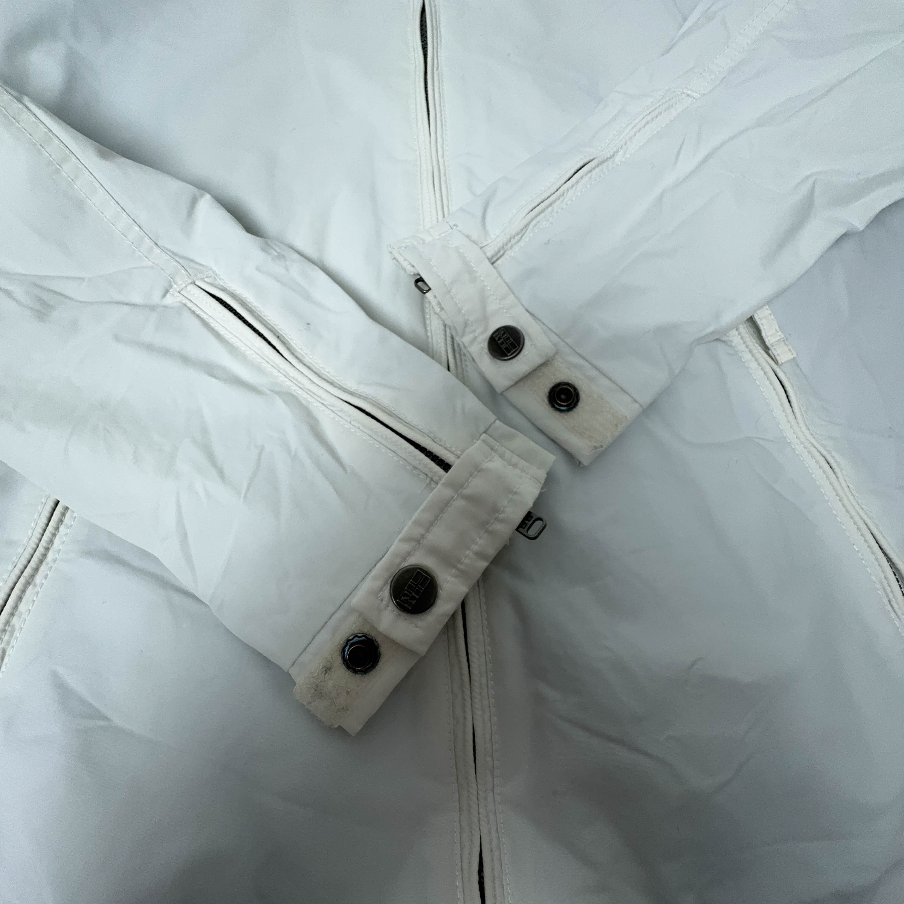 Giacca a vento Napapijri Vintage bianca con zip intera - Taglia M uomo