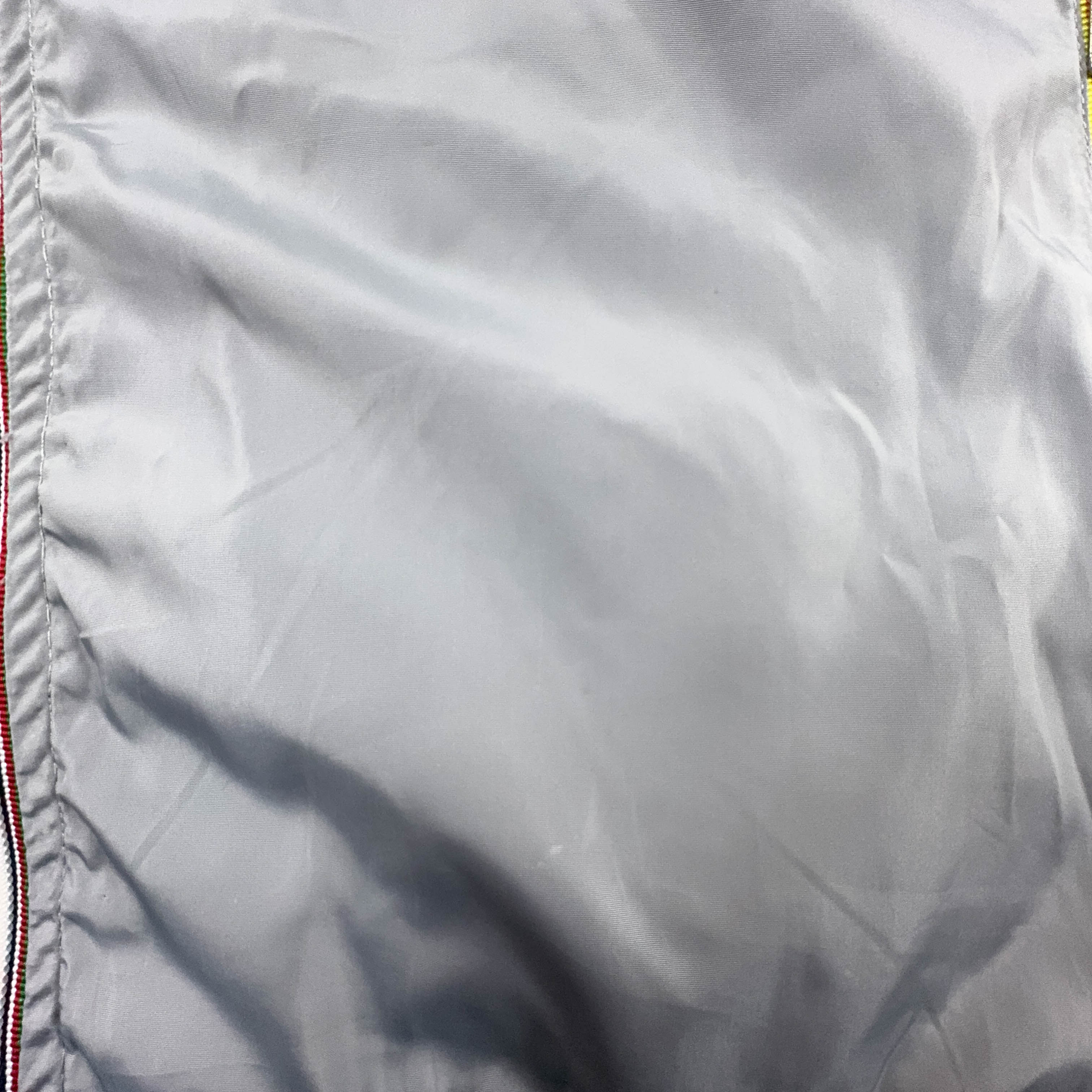 Giacca a vento K way grigia con zip e cappuccio - Taglia L uomo