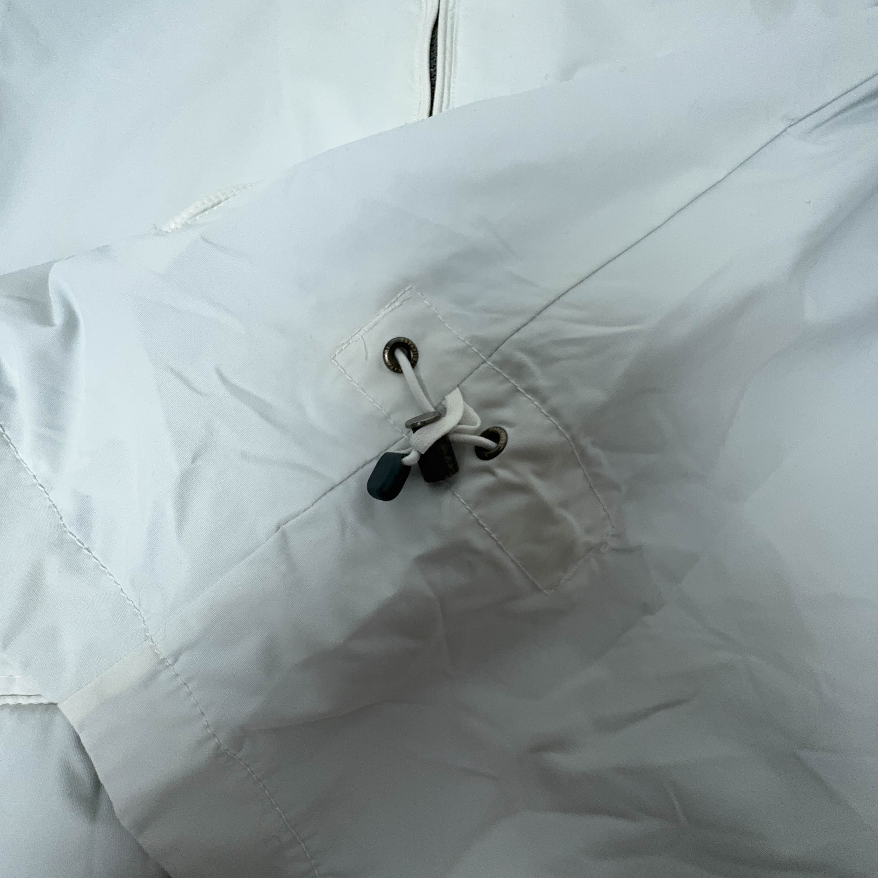Giacca a vento Napapijri Vintage bianca con zip intera - Taglia M uomo