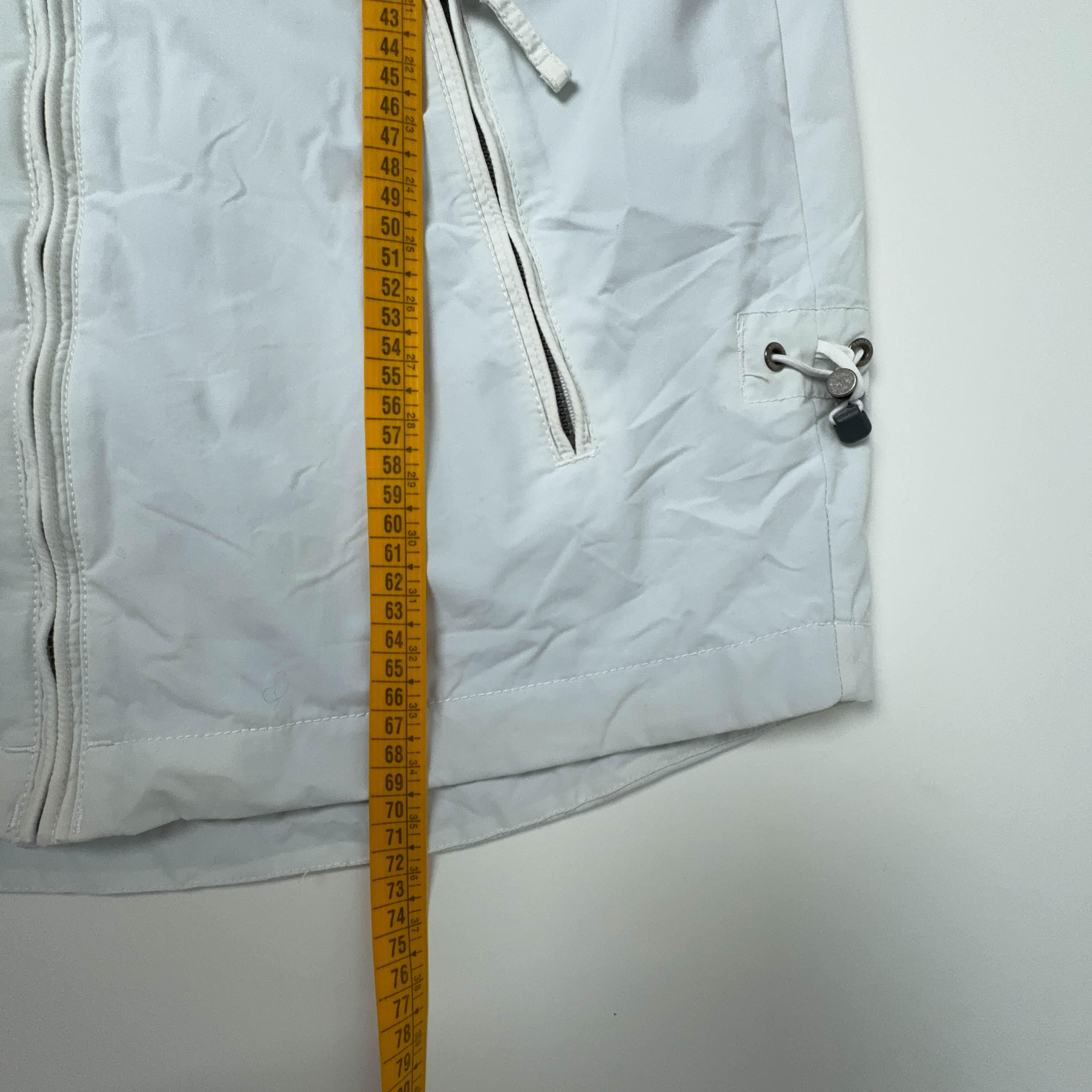 Giacca a vento Napapijri Vintage bianca con zip intera - Taglia M uomo