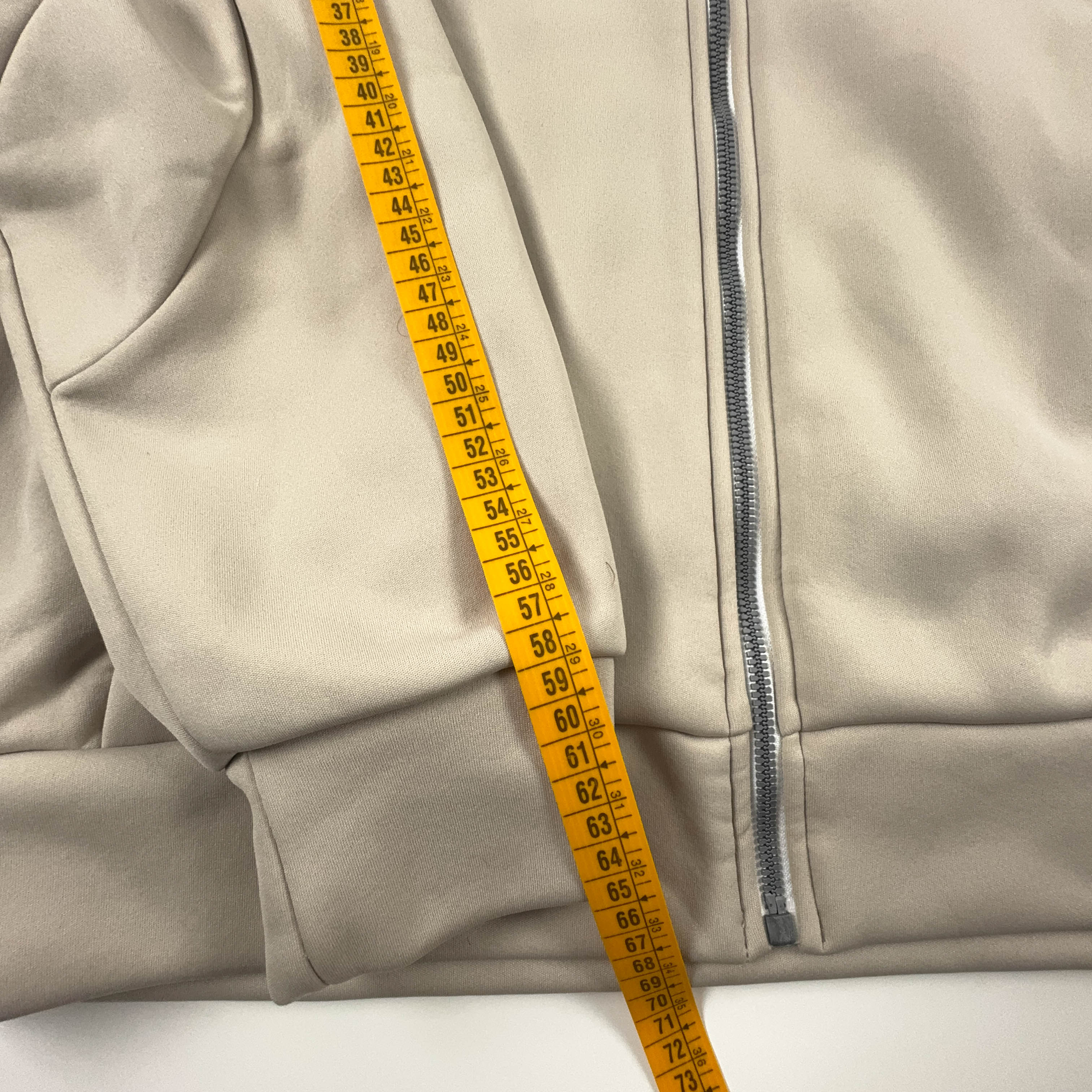Giacca a vento Lotto Vintage tecnica beige con zip - Taglia XL uomo