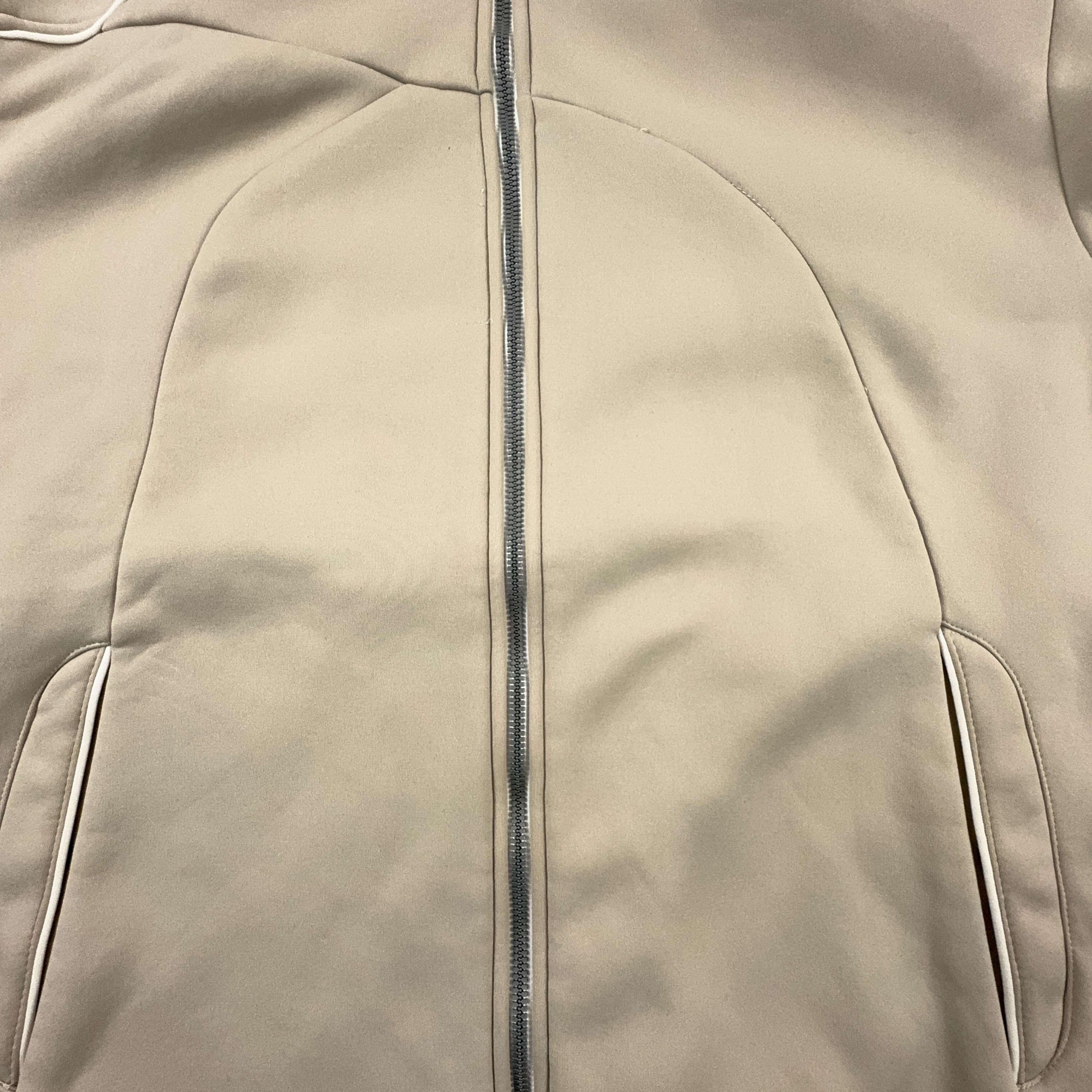 Giacca a vento Lotto Vintage tecnica beige con zip - Taglia XL uomo