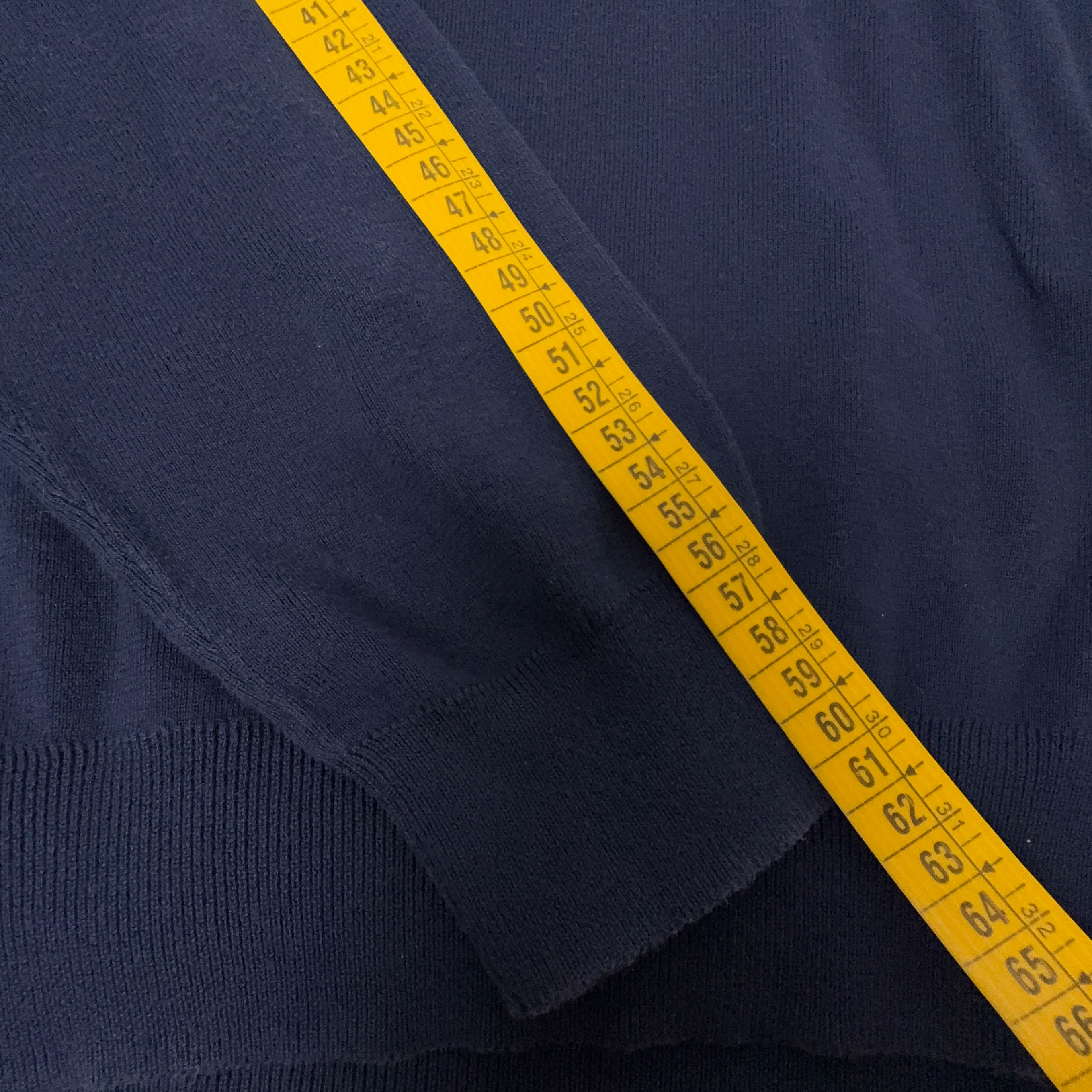 Maglione Ralph Lauren blu scuro a girocollo leggero in cotone - Taglia M uomo