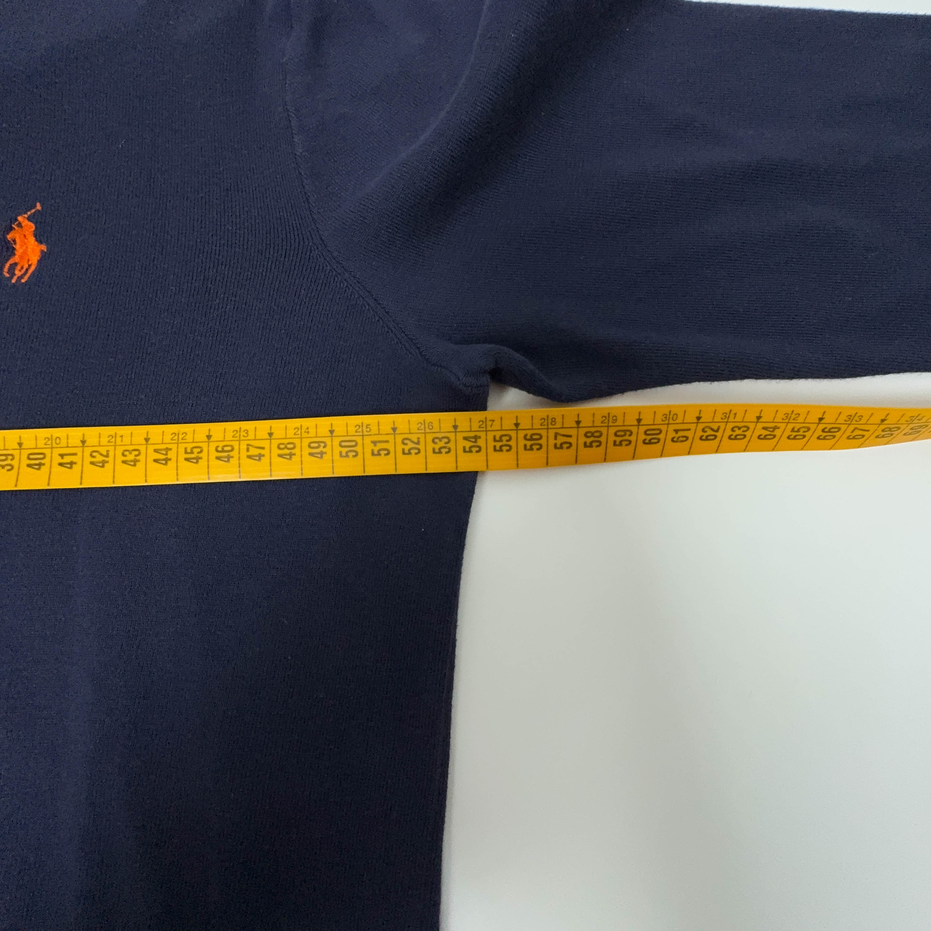 Maglione Ralph Lauren blu scuro a girocollo leggero in cotone - Taglia M uomo