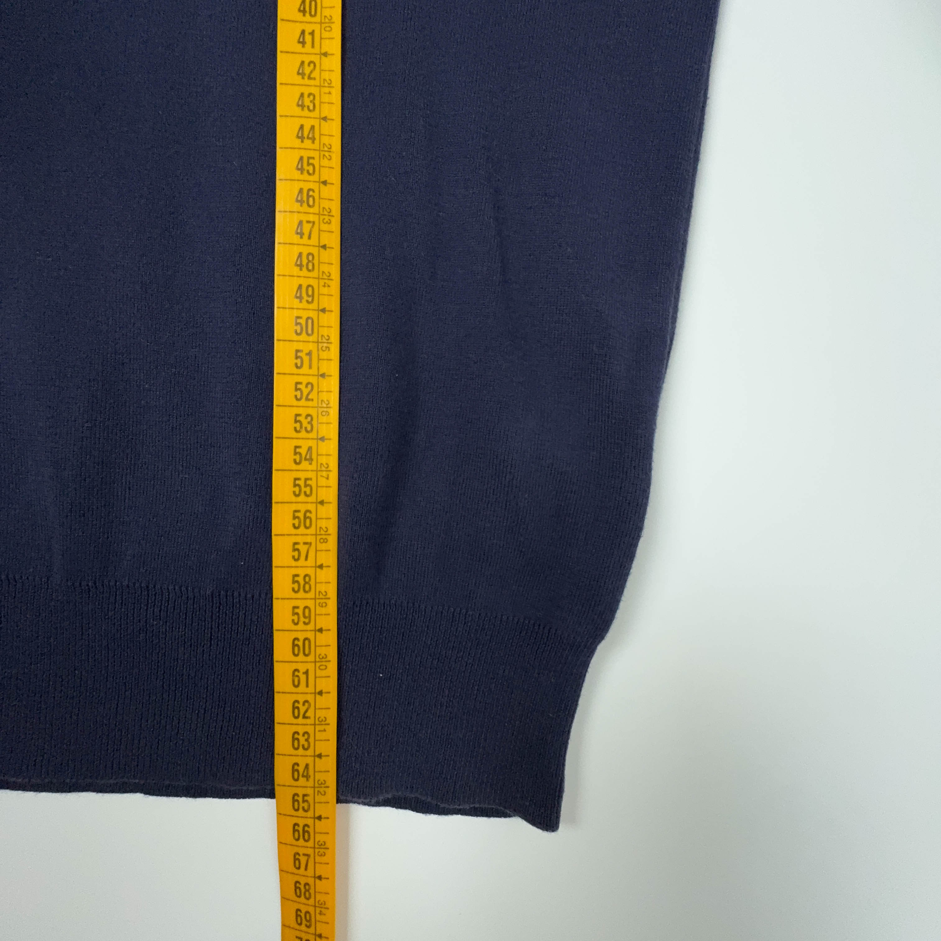 Maglione Ralph Lauren blu scuro a girocollo leggero in cotone - Taglia M uomo