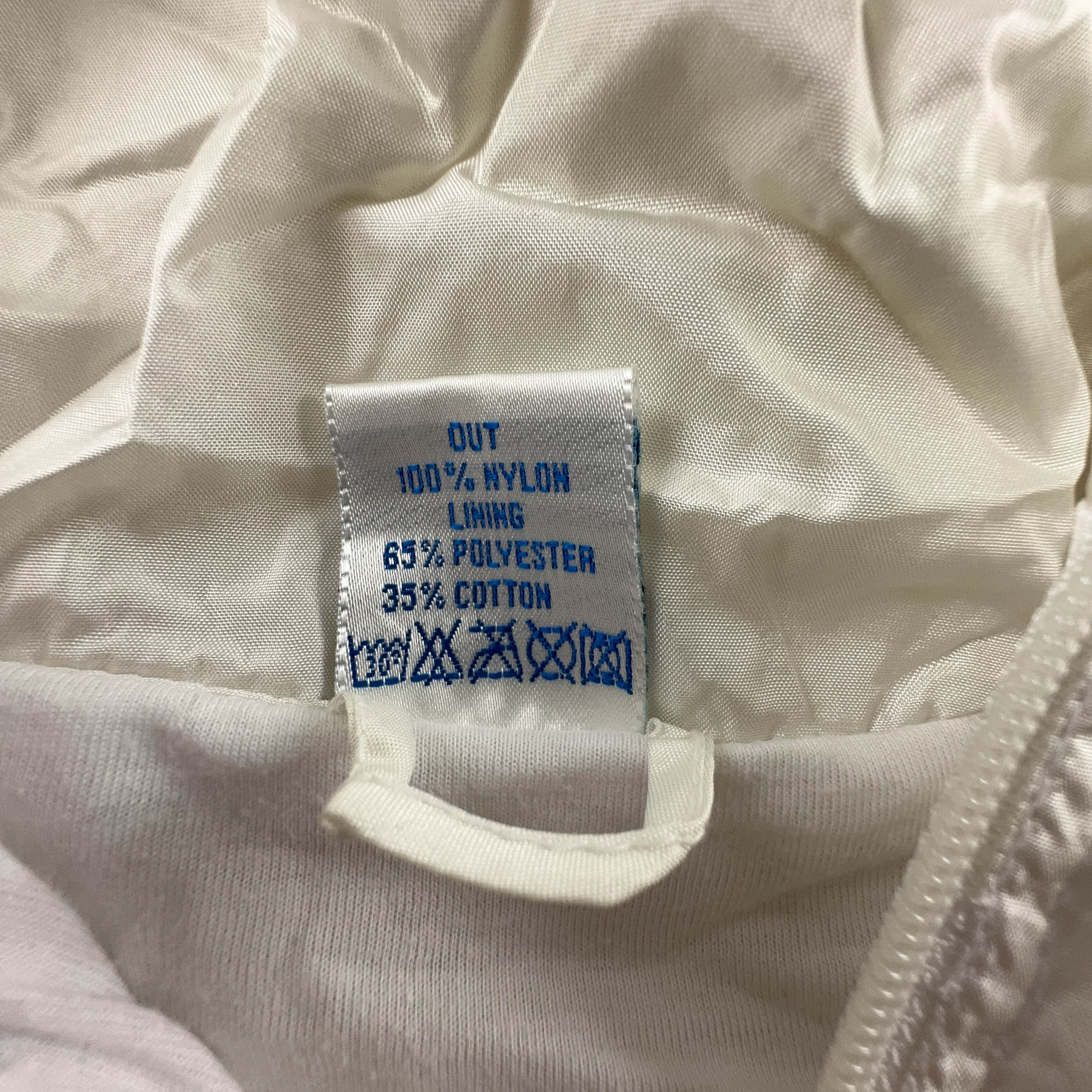 Giacca a vento Etirel Vintage bianca e viola con zip anni 90 - Taglia 176 uomo