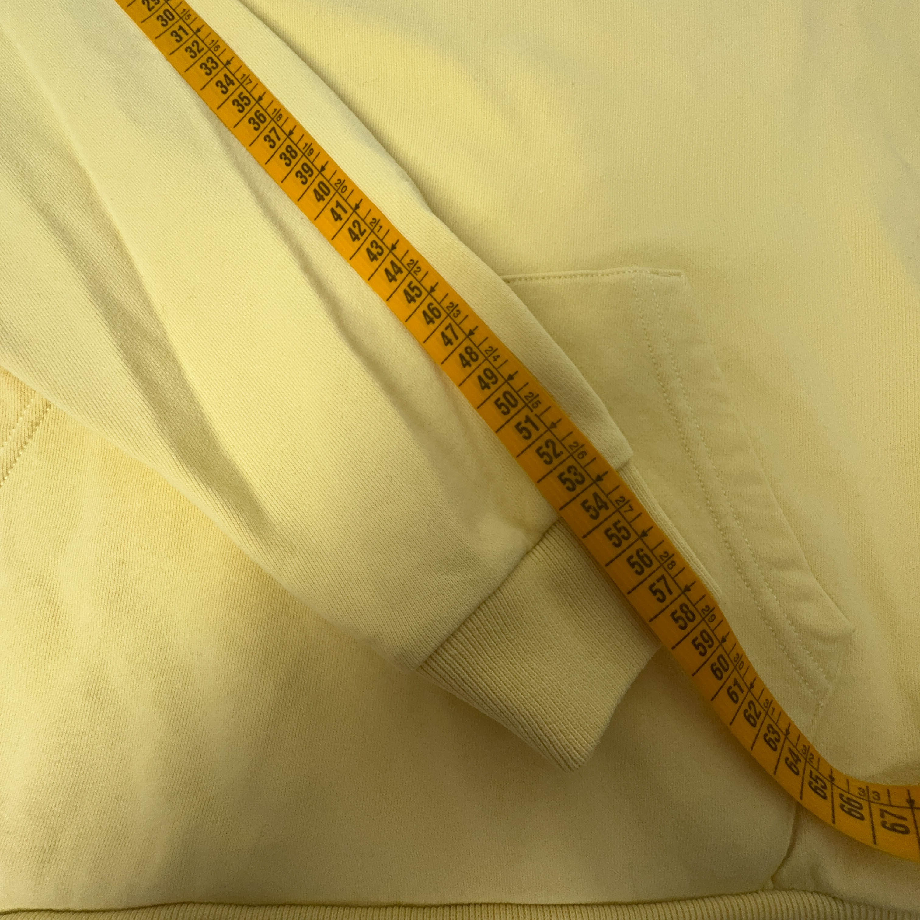 Felpa Ralph Lauren gialla con cappuccio e tasche logo ricamato - Taglia M/L uomo