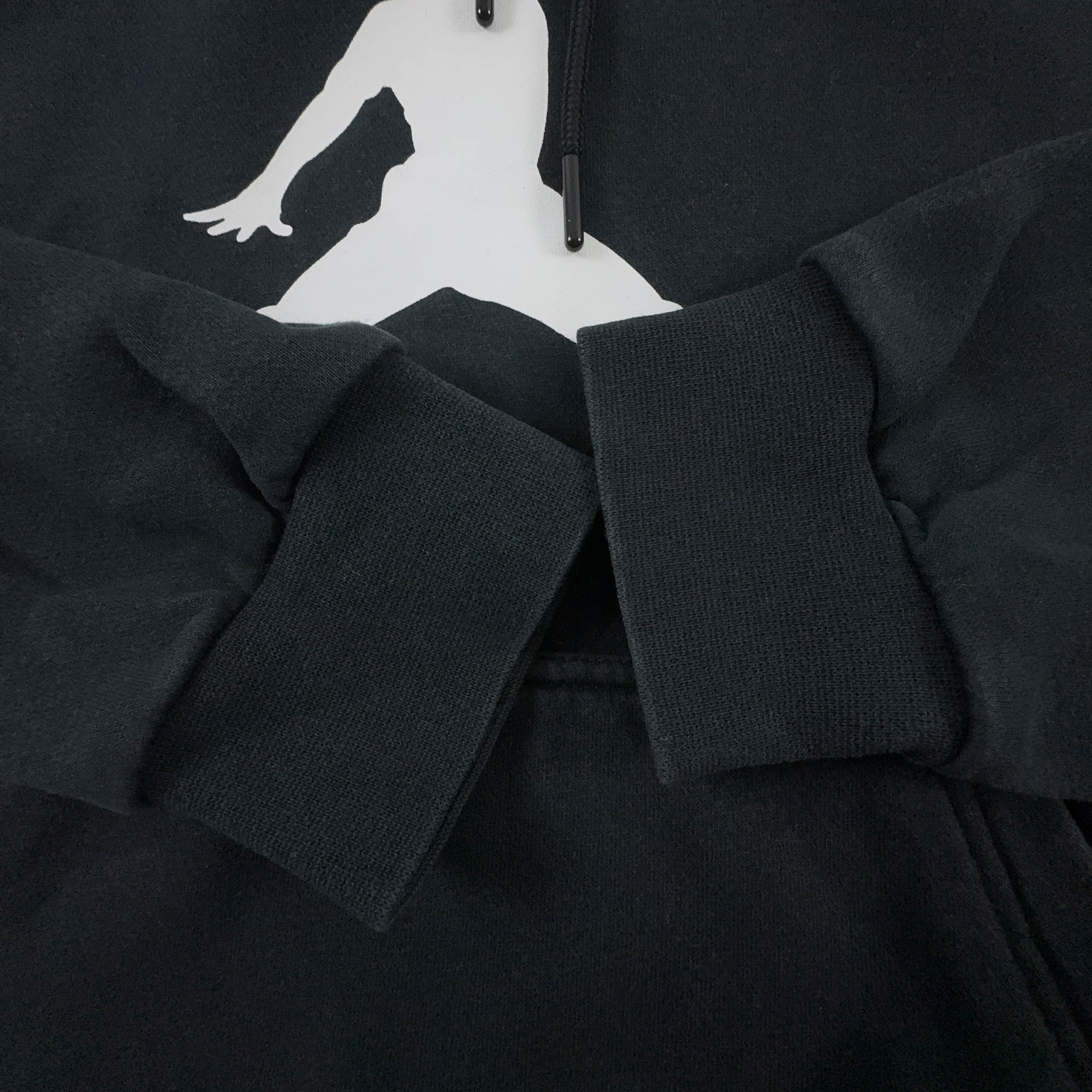 Felpa Jordan nera con cappuccio 80% cotone - Taglia M uomo