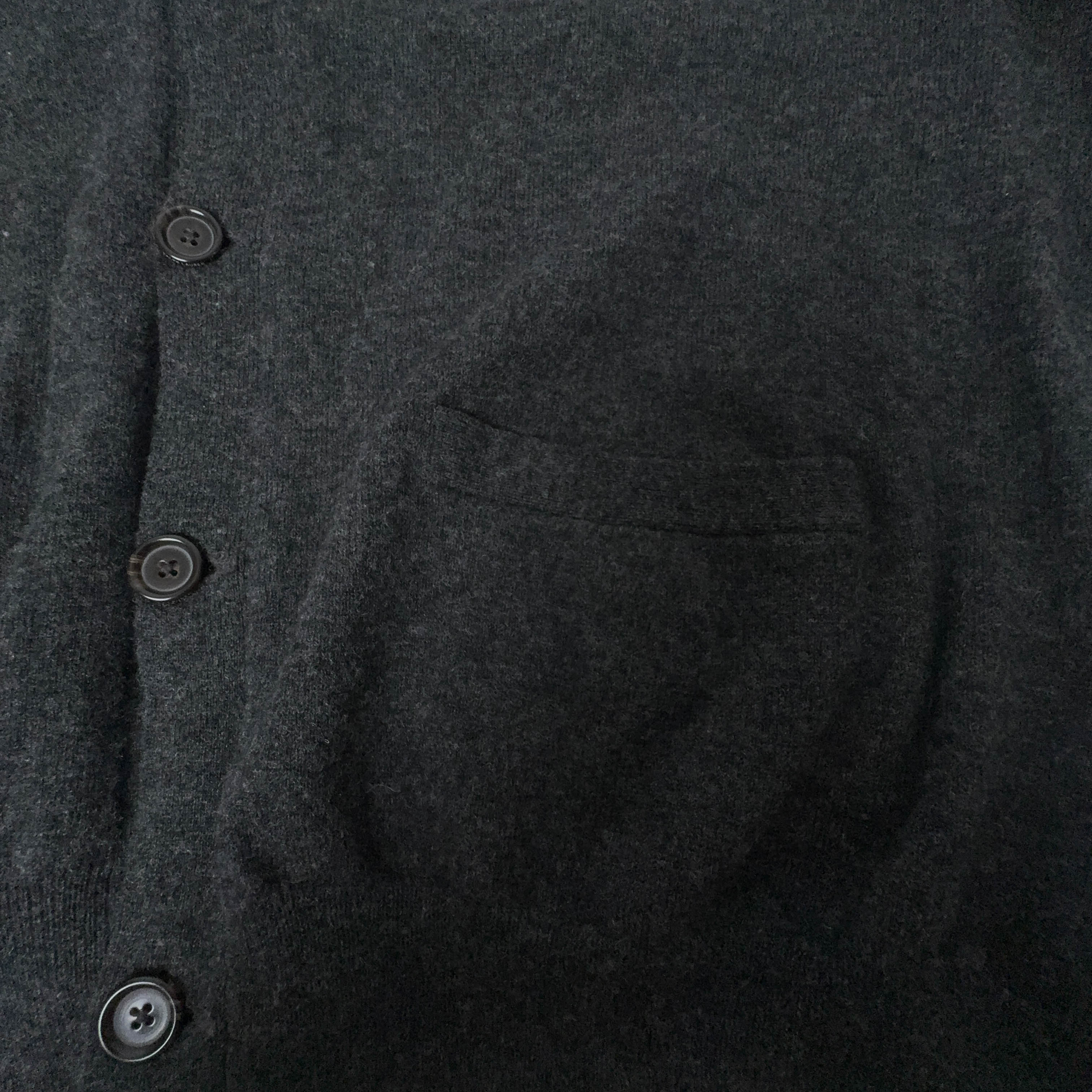 Cardigan Ralph Lauren grigio 100% lana merino con bottoni - Taglia L uomo