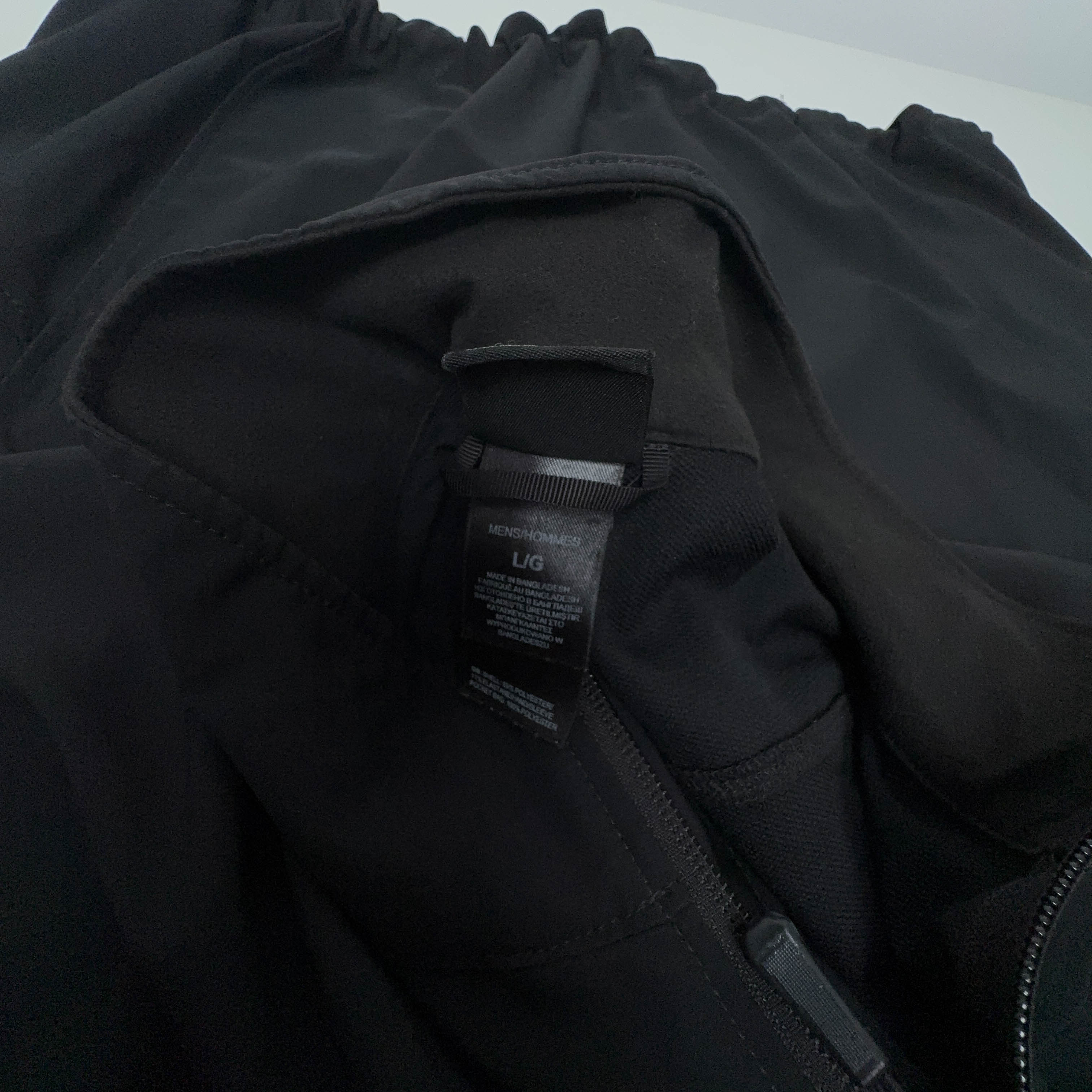Giacca a vento The North Face nera con zip intera logo ricamato - Taglia L uomo