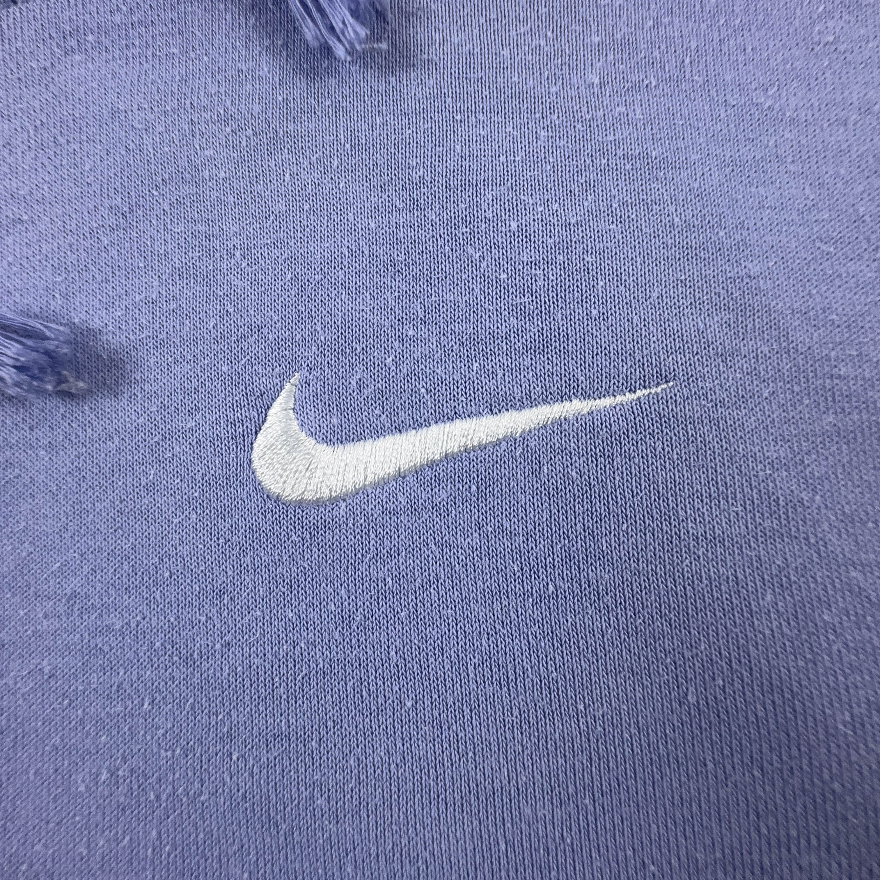 Felpa Nike lilla con cappuccio 80% cotone - Taglia S/M uomo