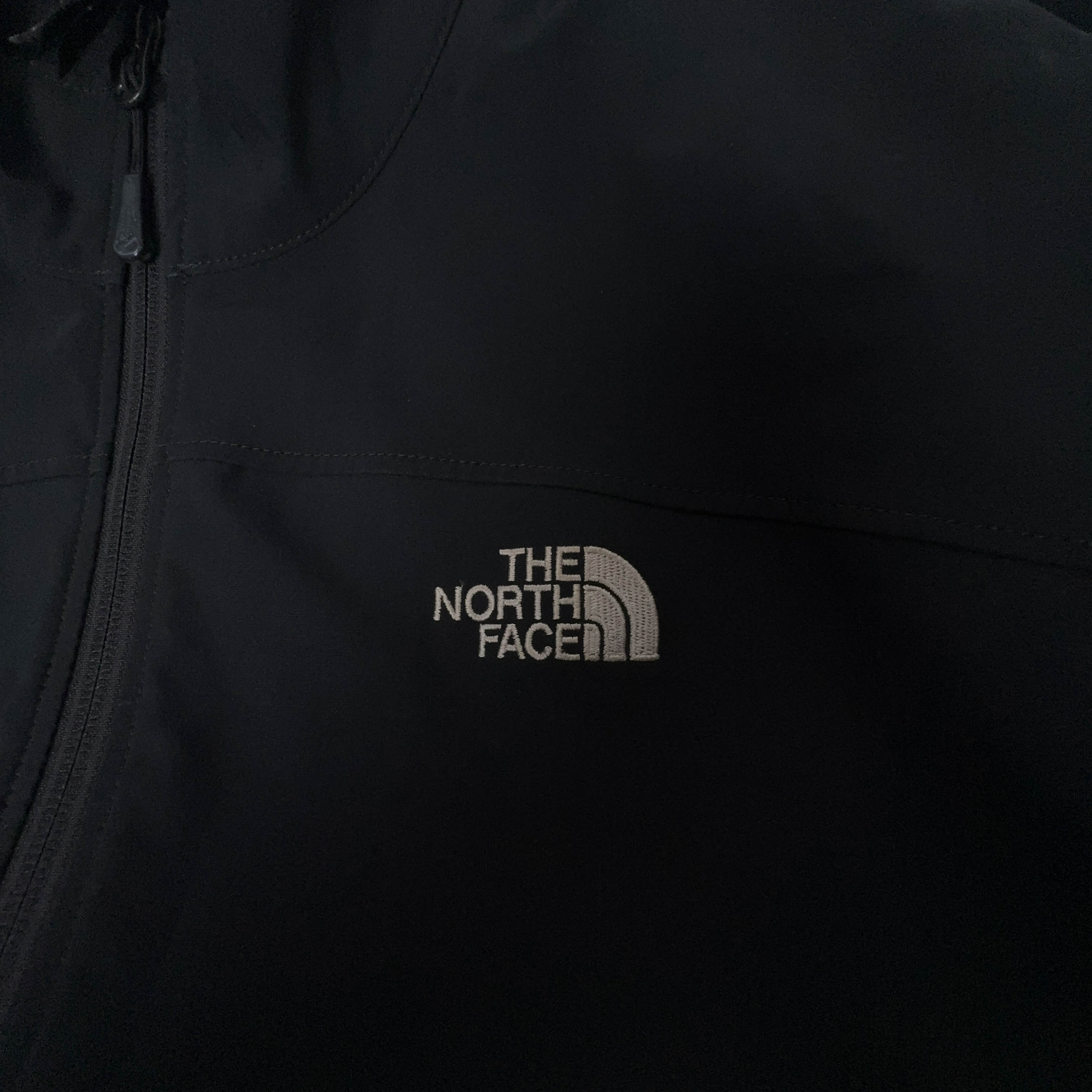 Giacca a vento The North Face nera con zip intera logo ricamato - Taglia L uomo