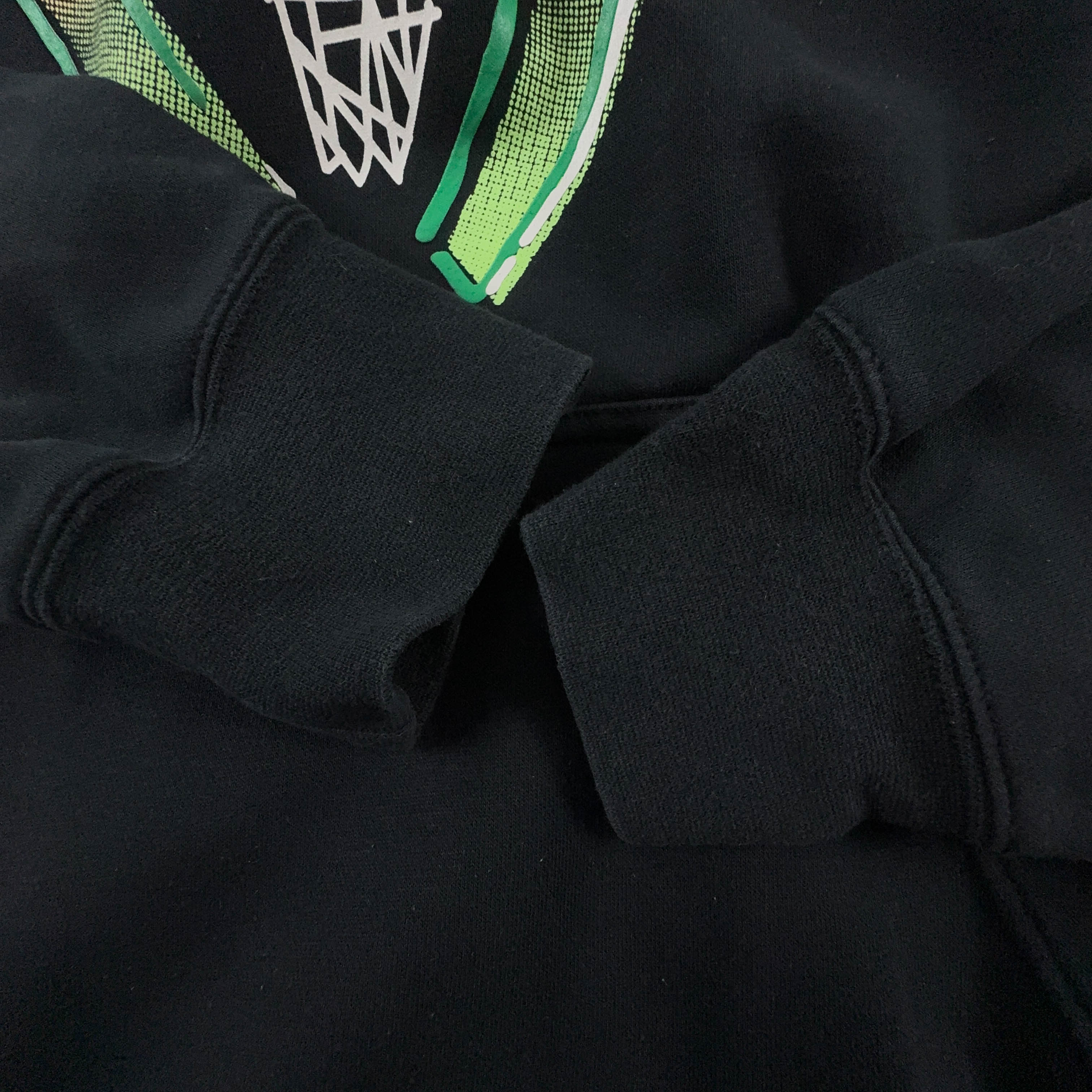 Felpa Jordan nera con cappuccio 80% cotone - Taglia L uomo