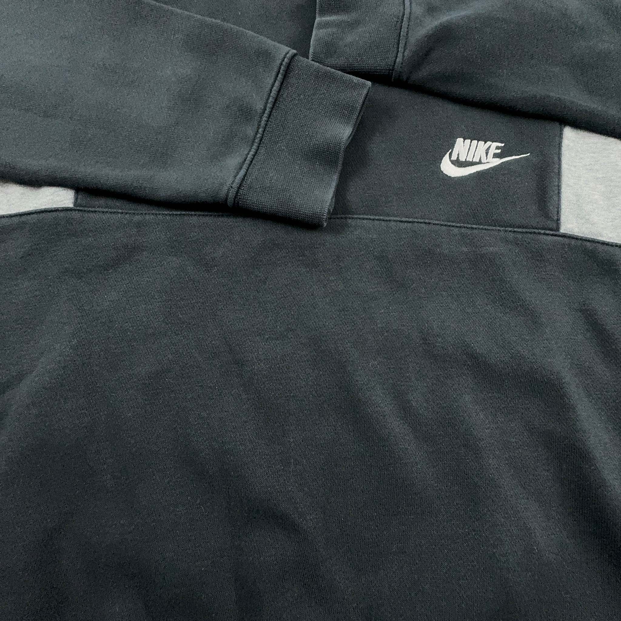 Felpa Nike nera in cotone con cappuccio - Taglia S/M uomo