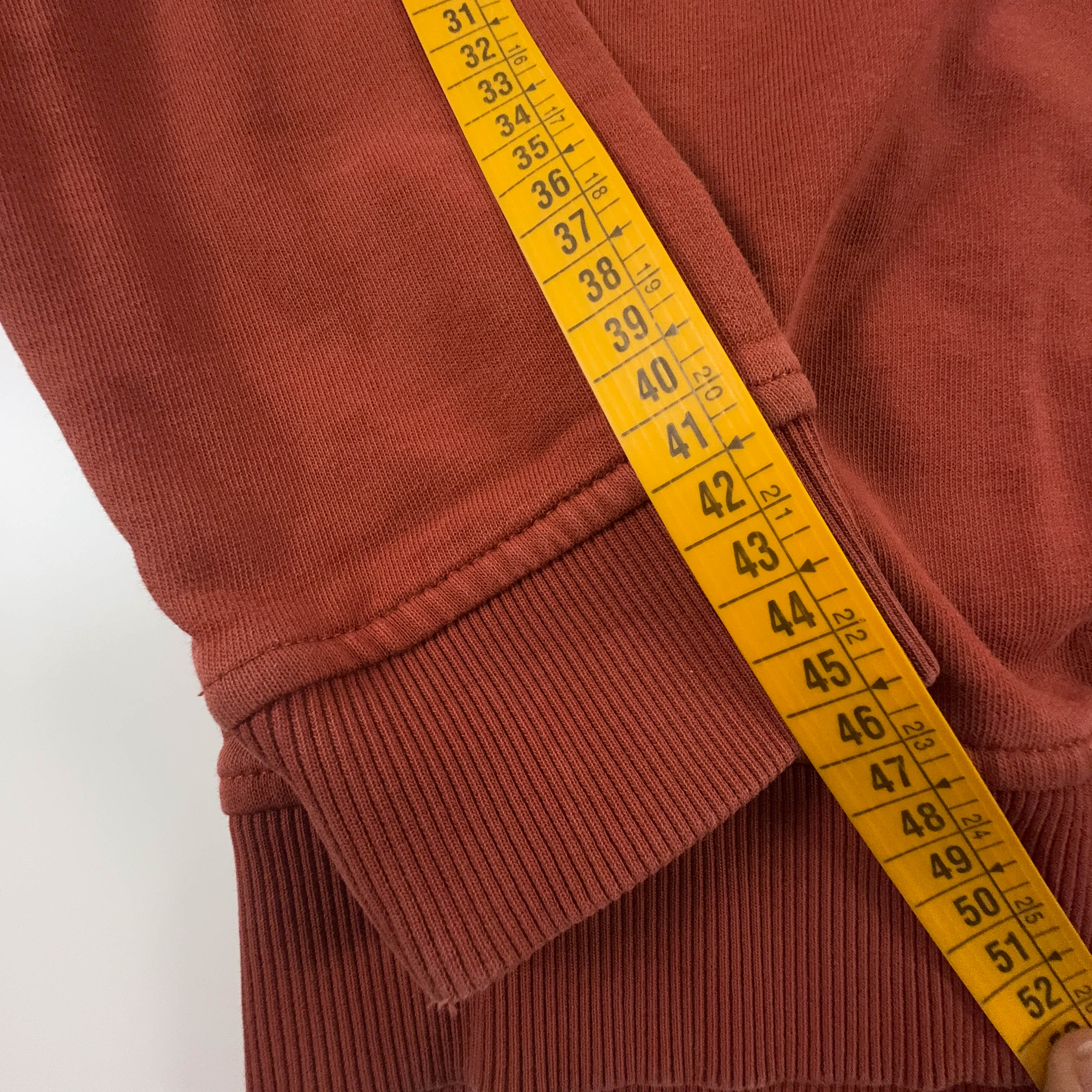 Felpa The North Face arancione a girocollo in cotone - Taglia S uomo