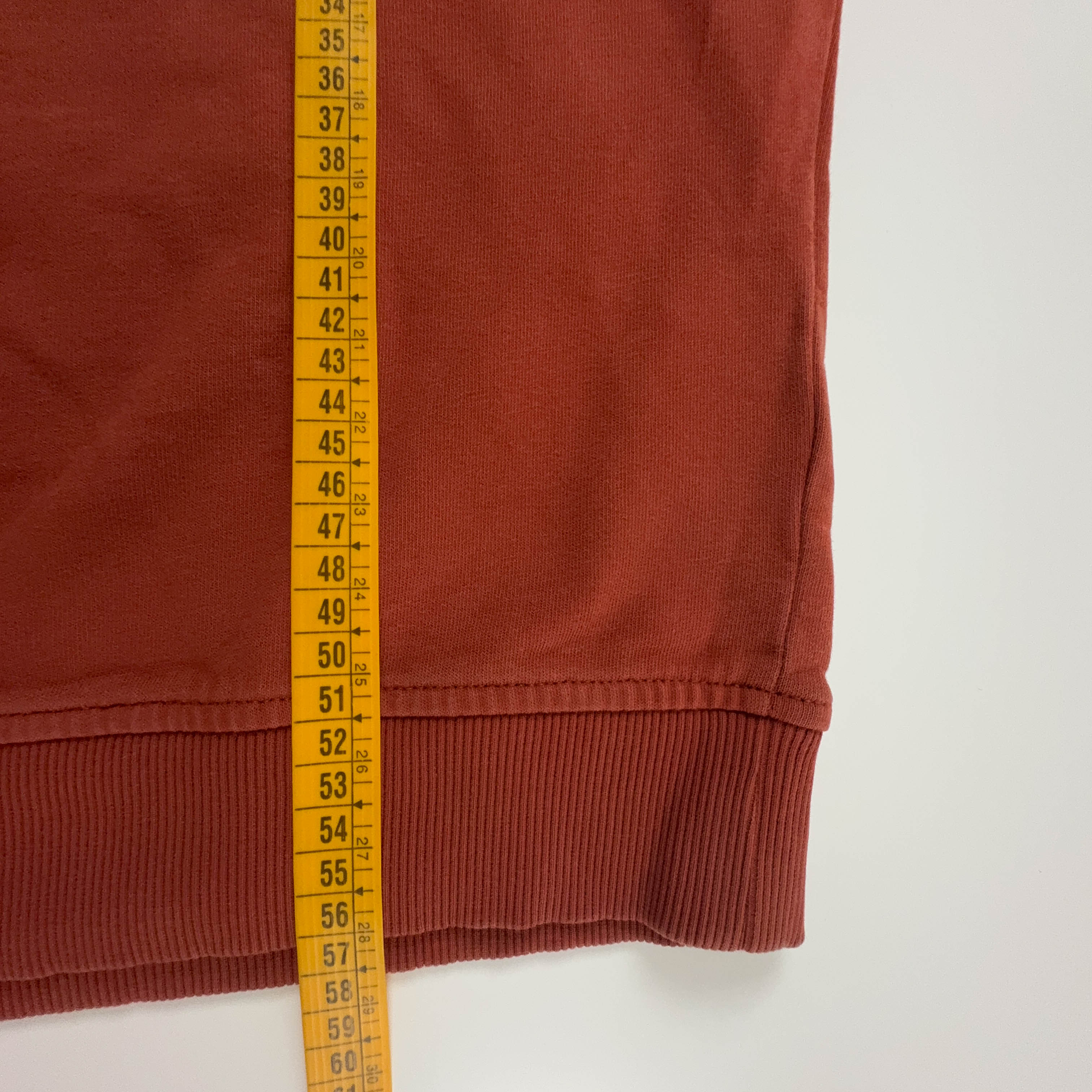 Felpa The North Face arancione a girocollo in cotone - Taglia S uomo