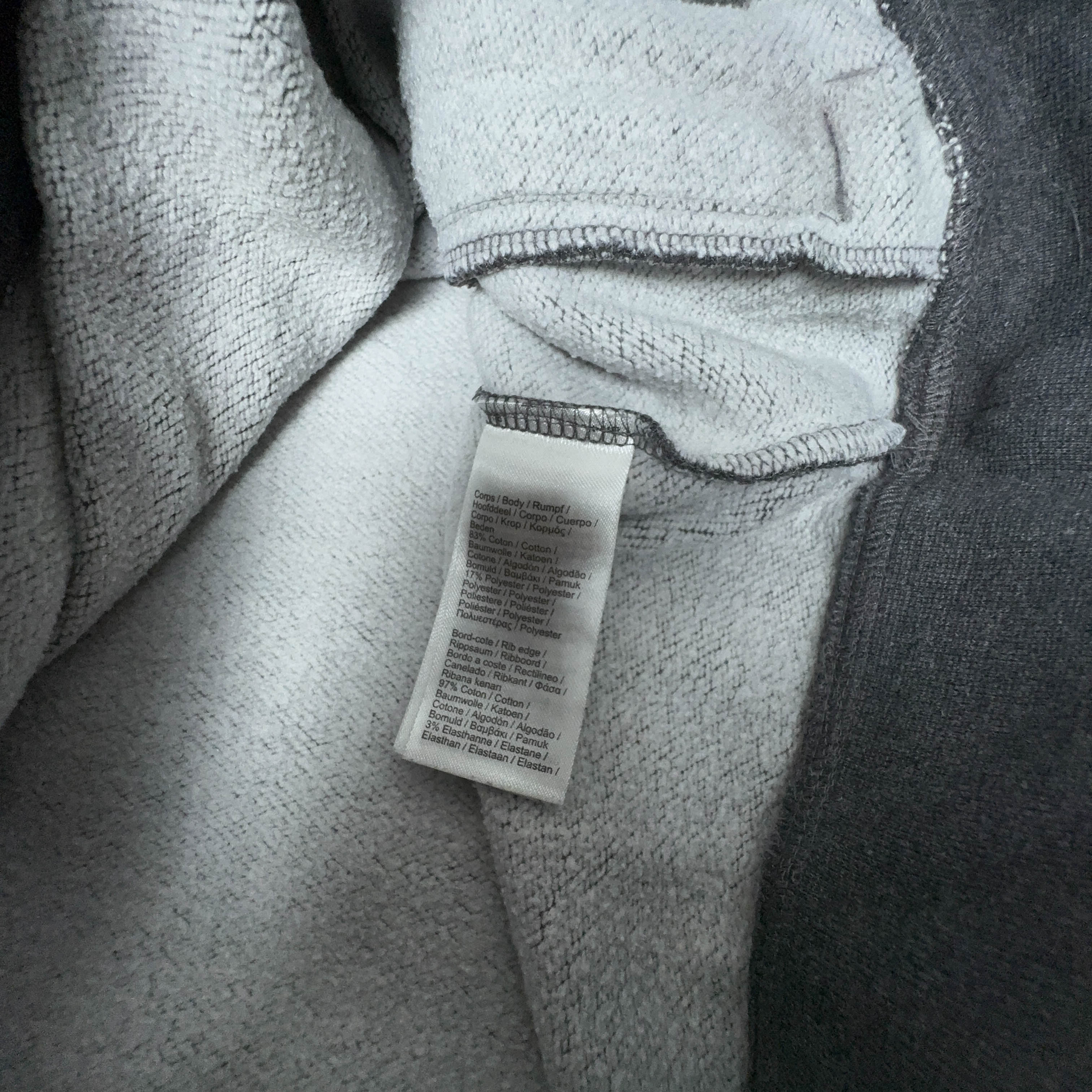 Felpa Lacoste grigia con cappuccio e tasche con zip - Taglia 5 L uomo
