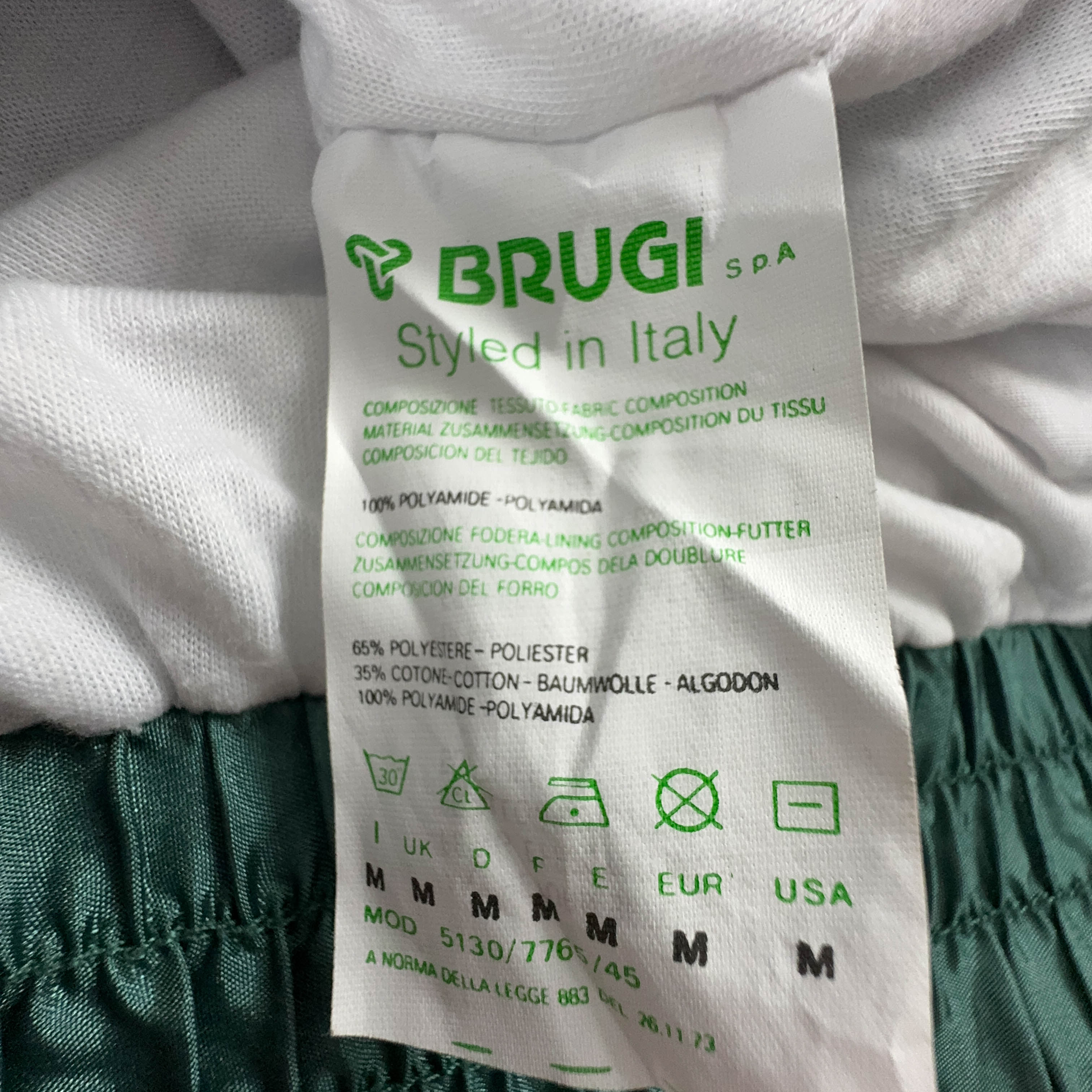 Giacca a vento Vintage verde scuro e viola con zip anni 90 - Taglia M/L uomo