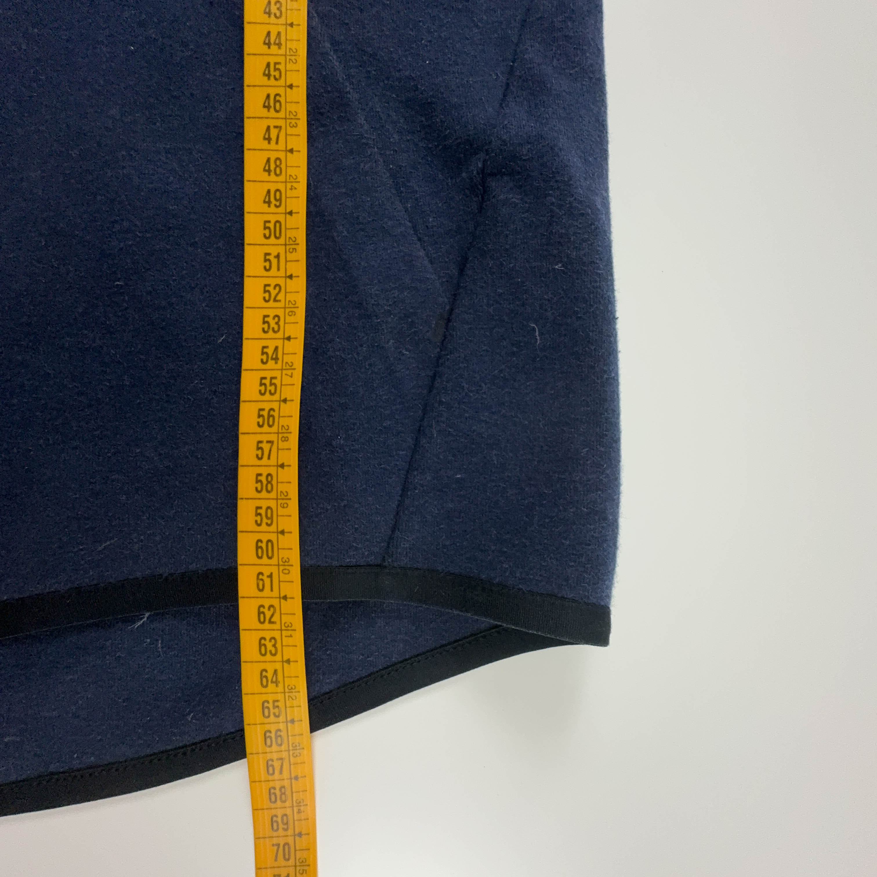 Felpa Nike blu con cappuccio e zip 68% cotone - Taglia S uomo