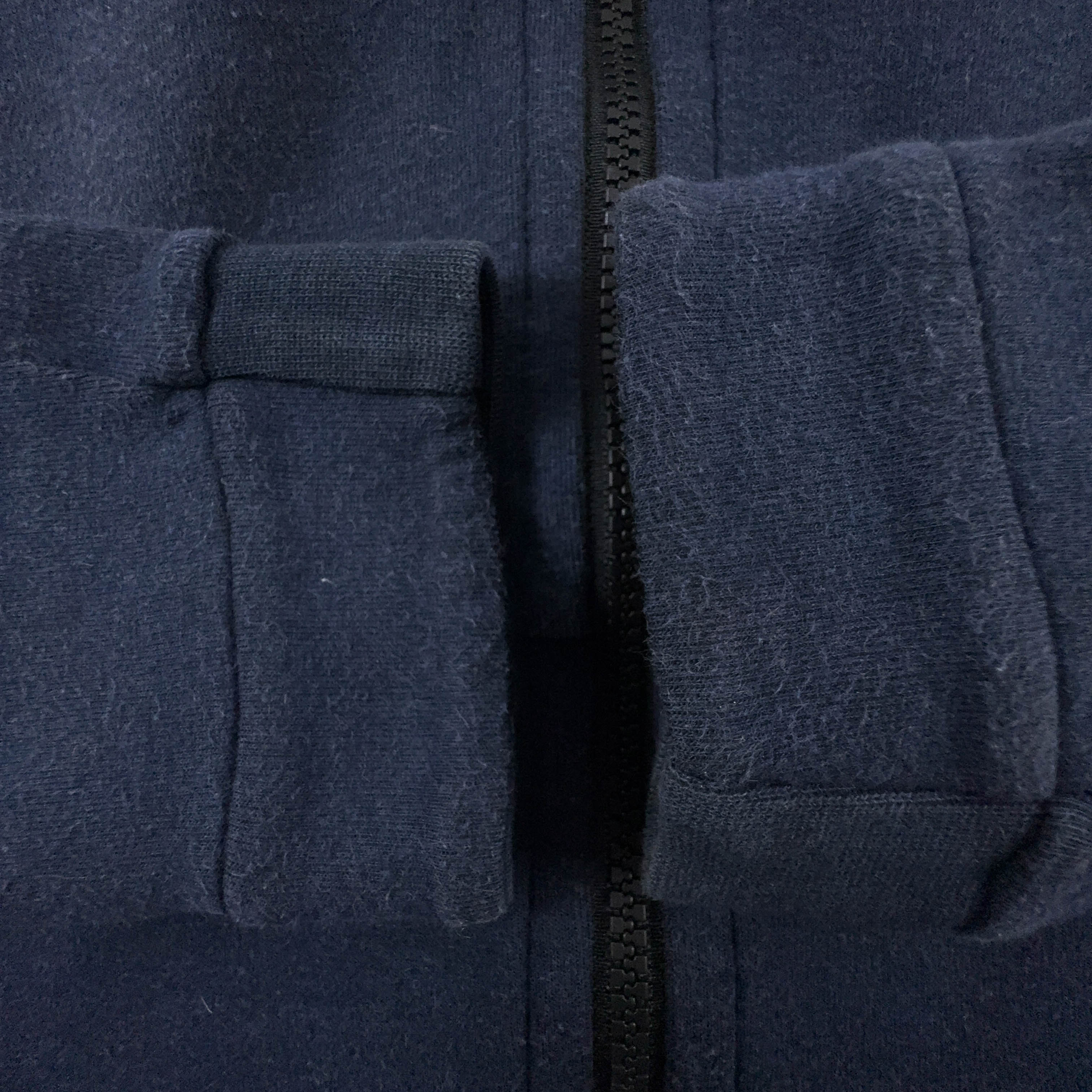 Felpa Nike blu con cappuccio e zip 68% cotone - Taglia S uomo