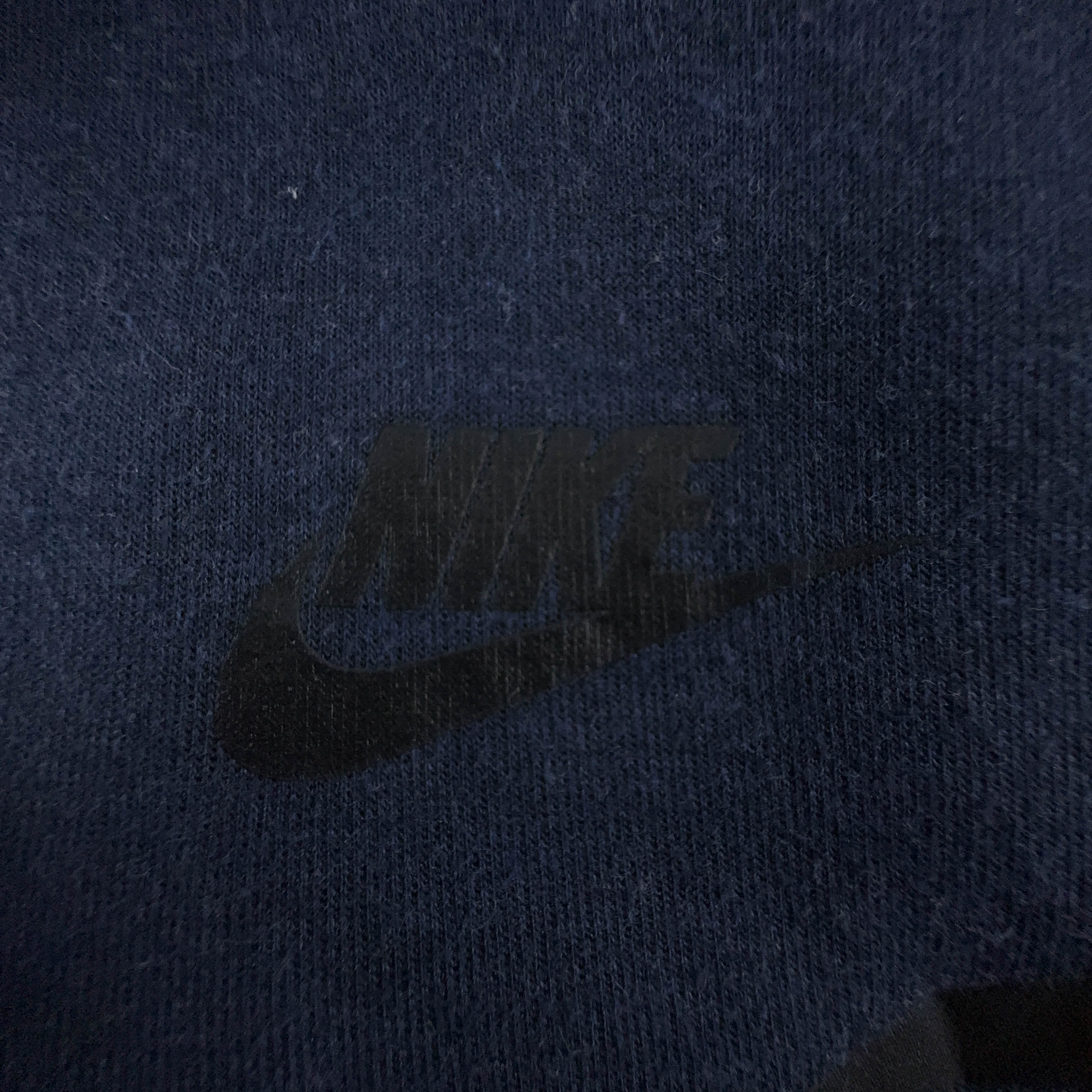 Felpa Nike blu con cappuccio e zip 68% cotone - Taglia S uomo