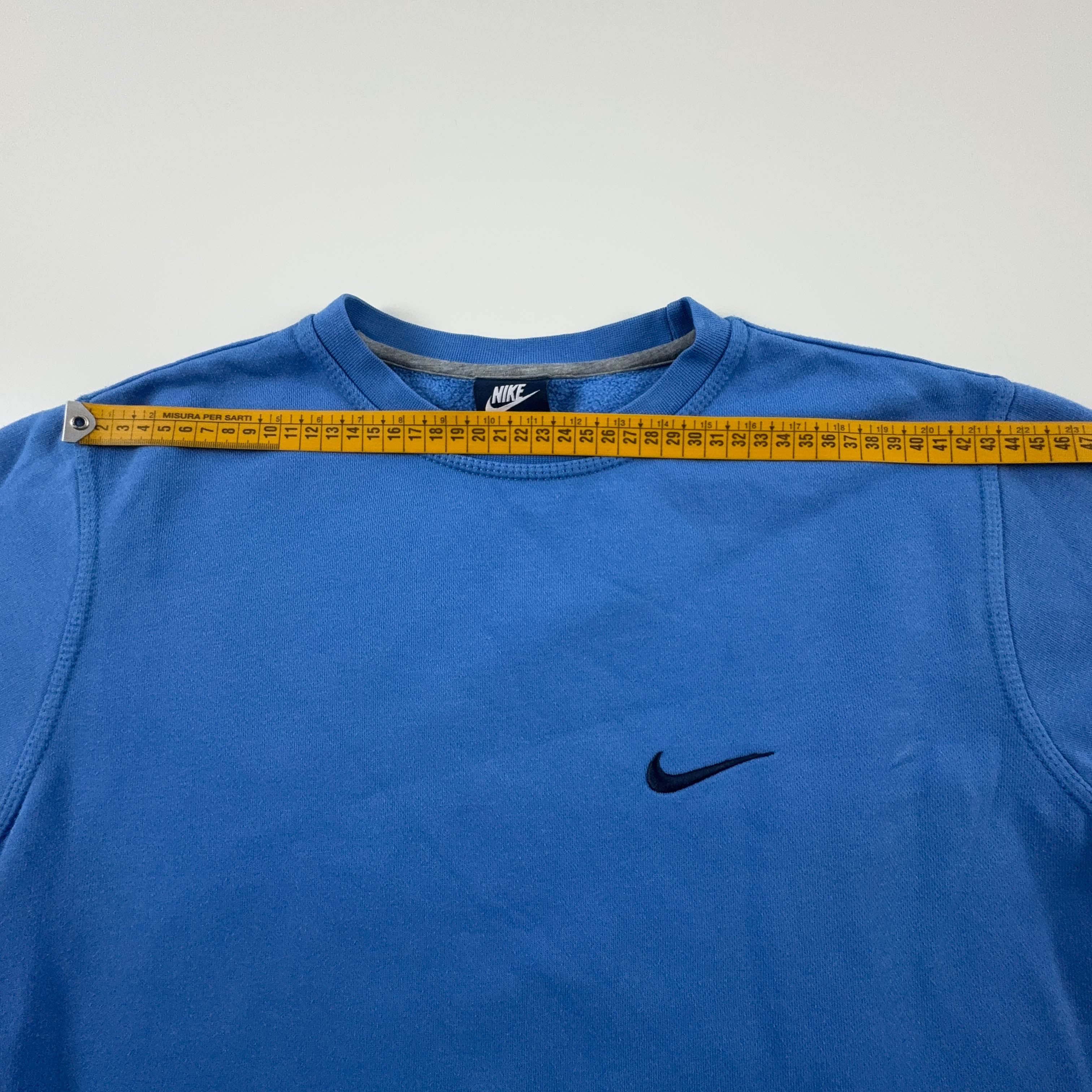 Felpa Nike blu a girocollo 77% cotone - Taglia M uomo