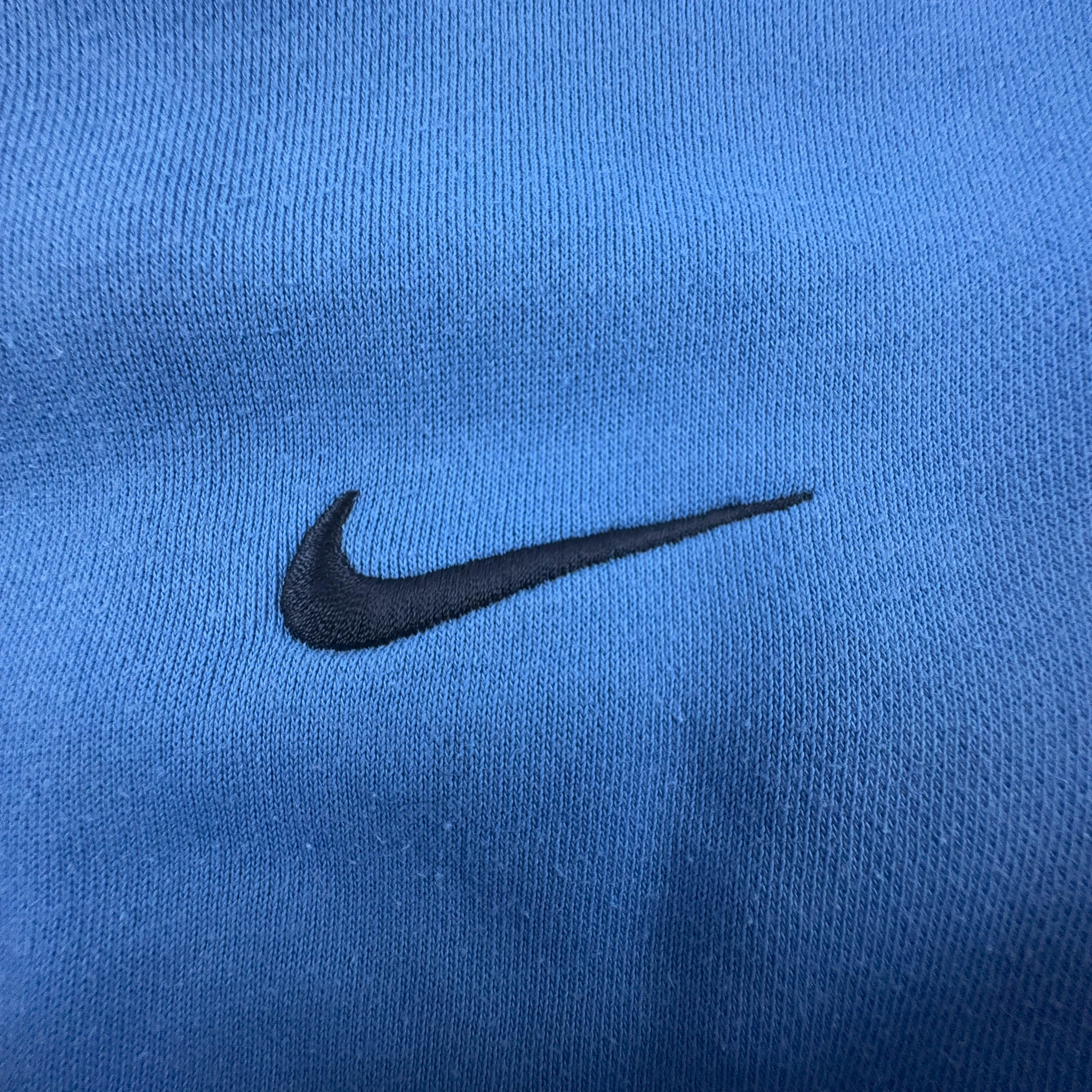 Felpa Nike blu a girocollo 77% cotone - Taglia M uomo