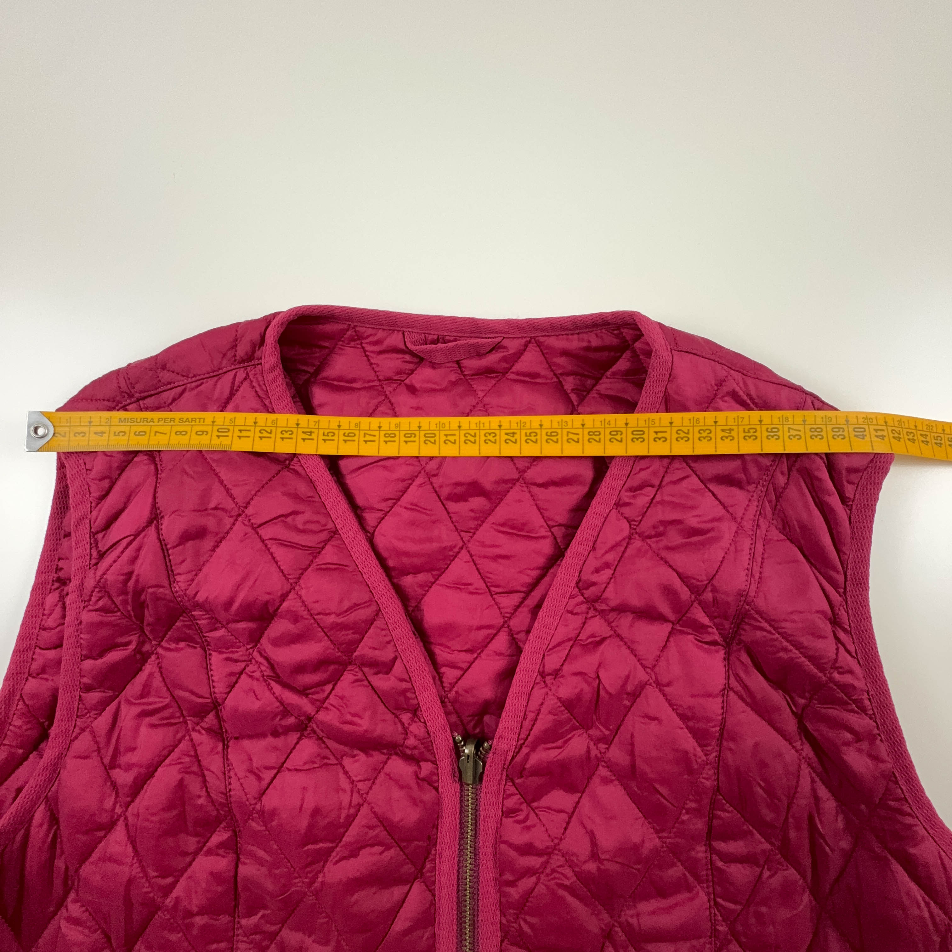 Giacca Barbour smanicata trapuntata rosa con zip - Taglia EU 42 uomo