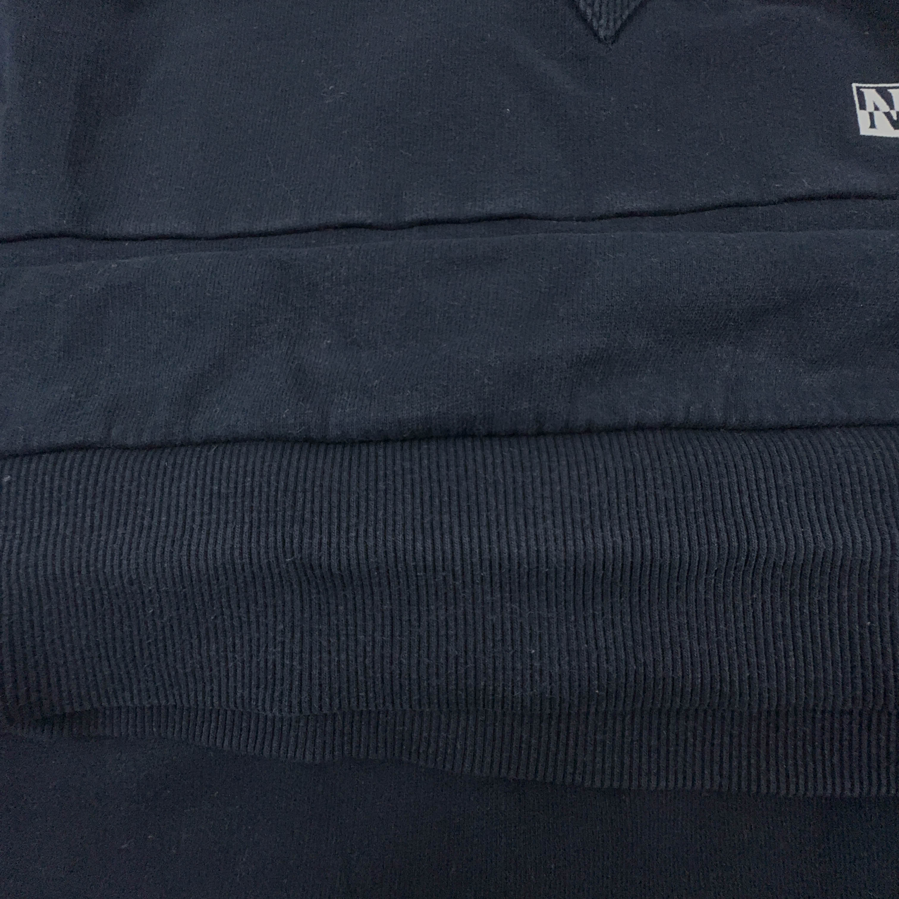 Felpa Napapijri blu scura a girocollo in cotone - Taglia L uomo