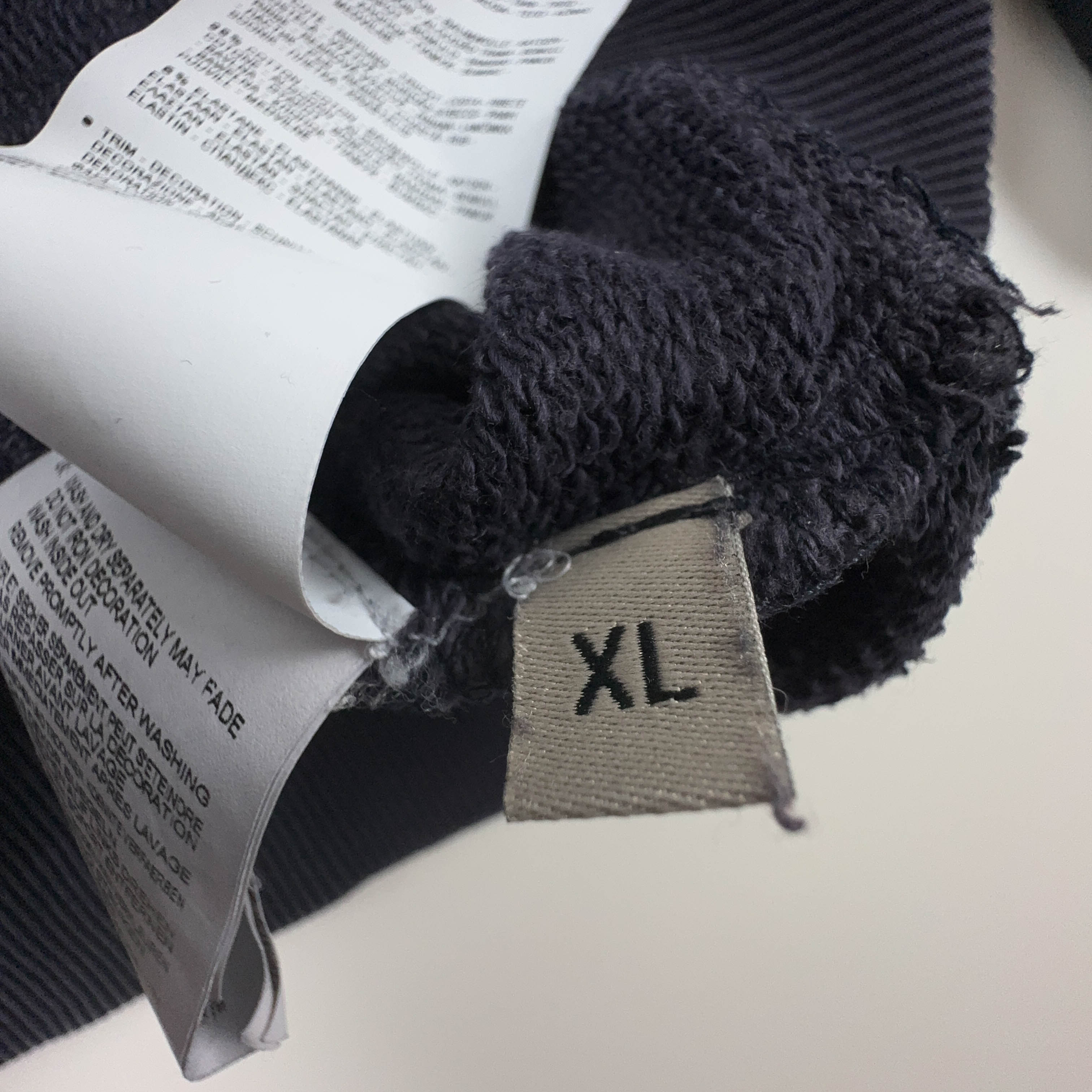 Felpa Napapijri blu con cappuccio e logo ricamato in cotone - Taglia L/XL uomo