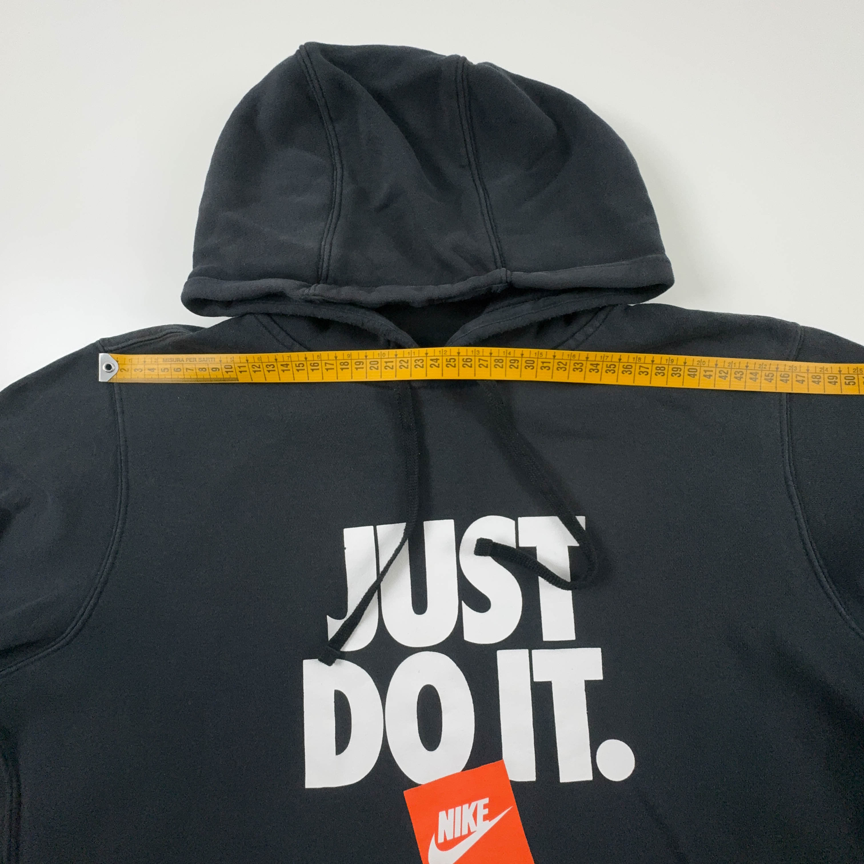 Felpa Nike nera con cappuccio 80% cotone - Taglia L uomo