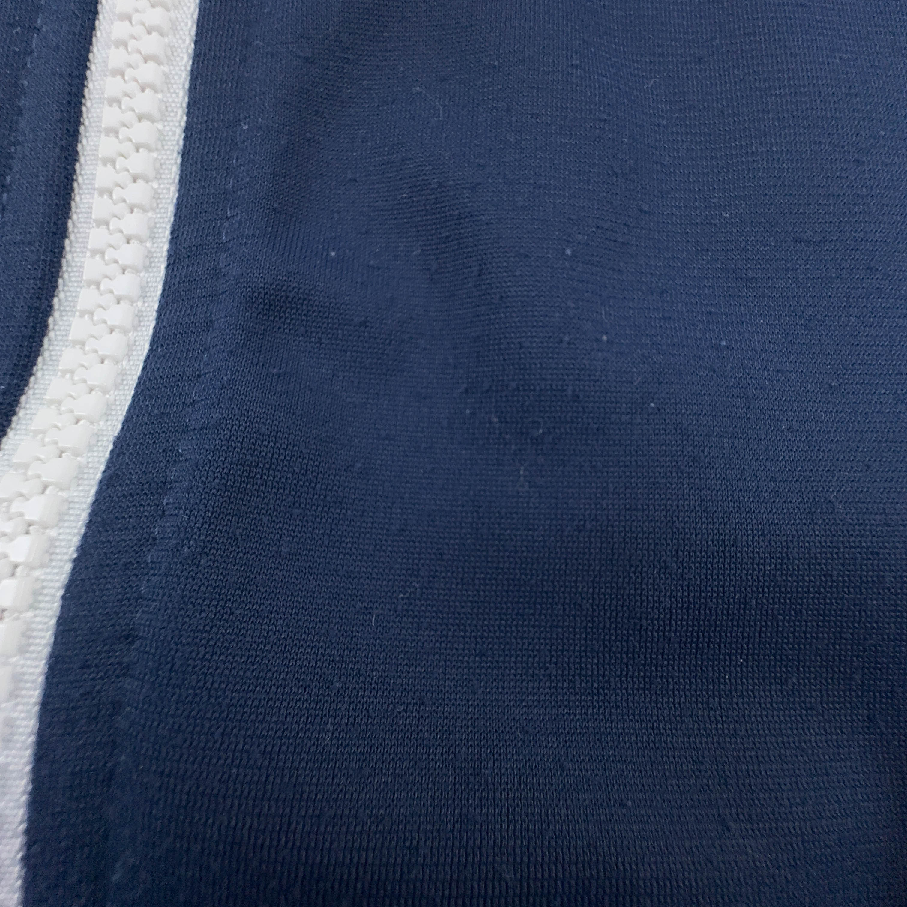 Felpa Nike blu con zip e logo ricamato - Taglia M uomo