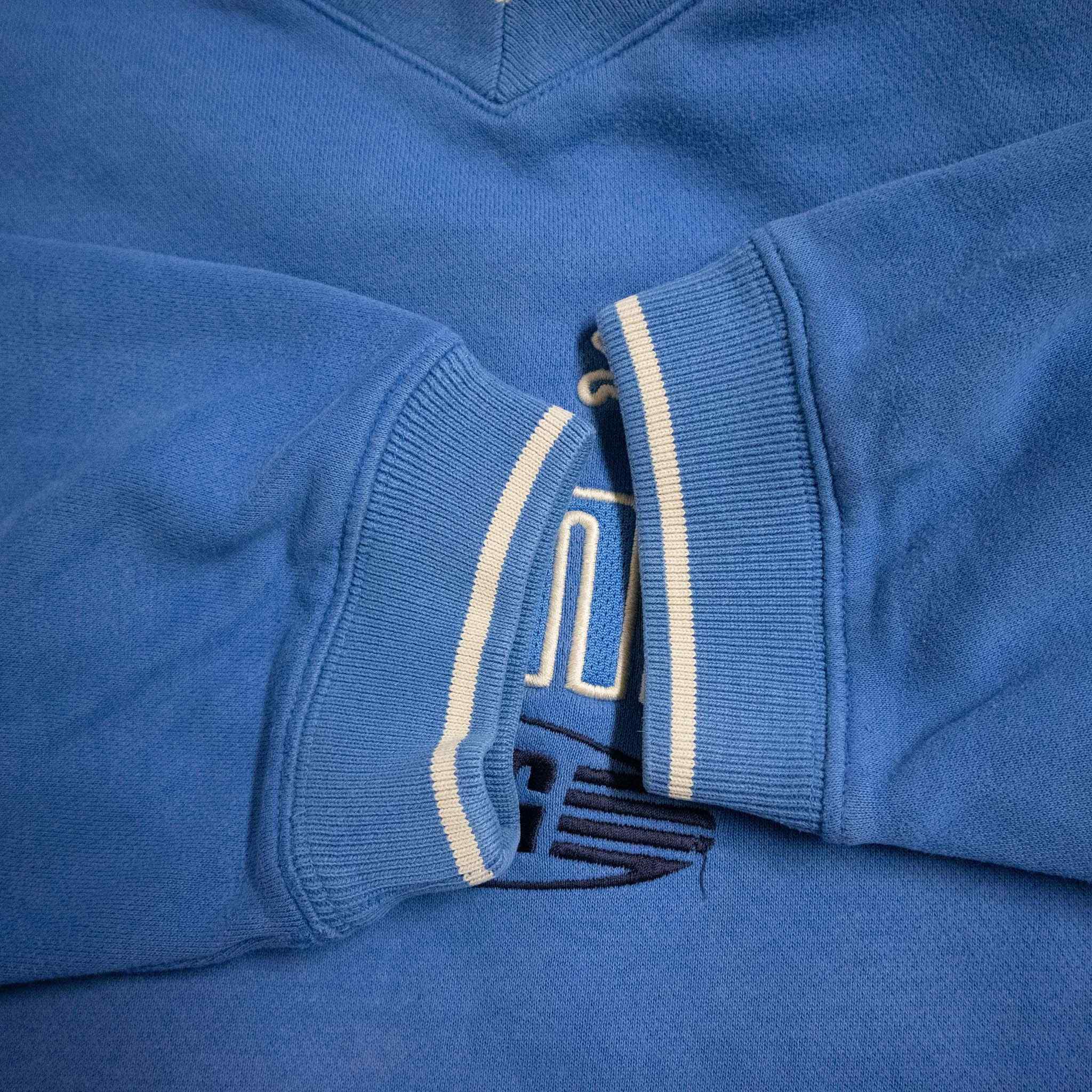 Felpa Puma King Vintage blu a girocollo con ricamo anni 90 00 - Taglia 176 uomo