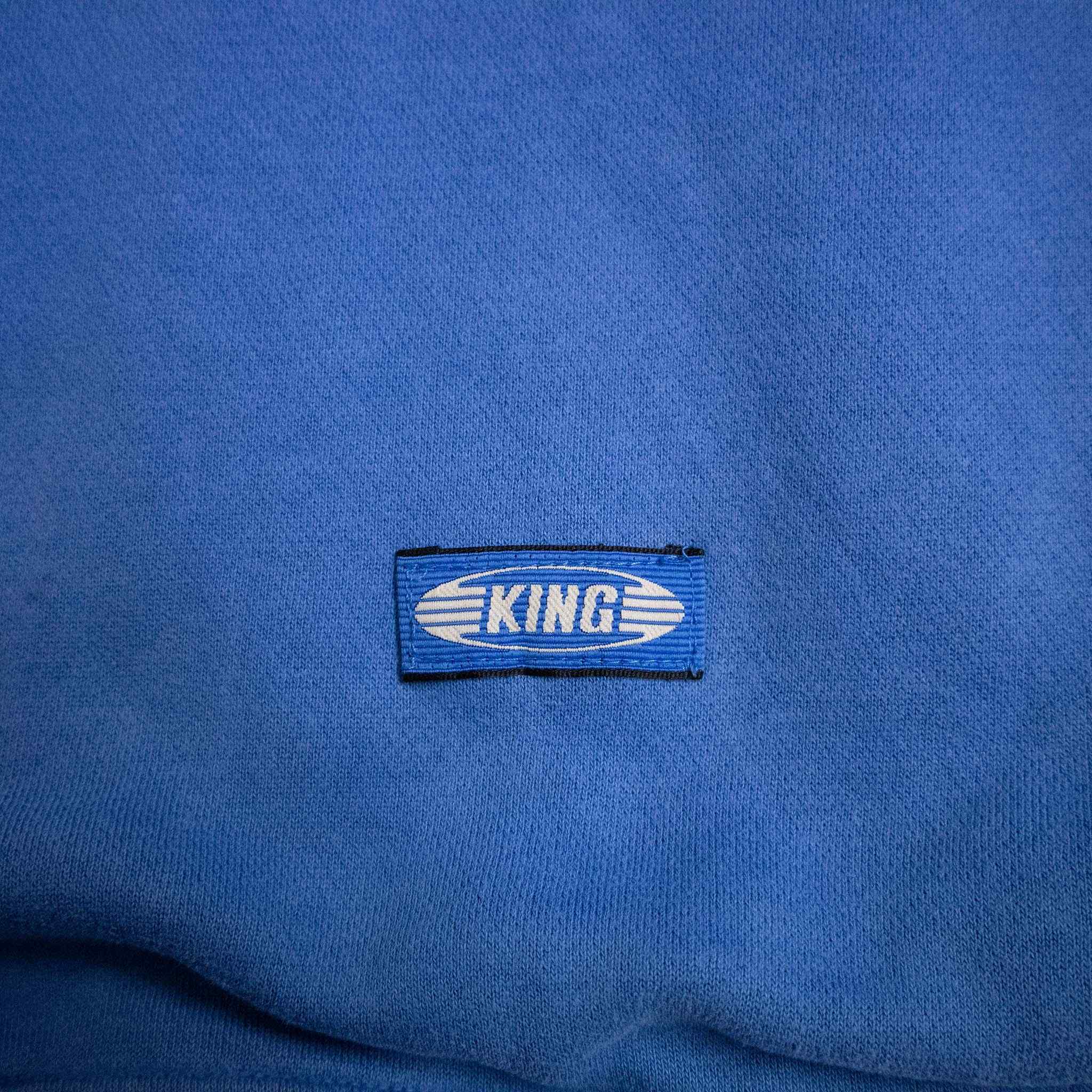 Felpa Puma King Vintage blu a girocollo con ricamo anni 90 00 - Taglia 176 uomo