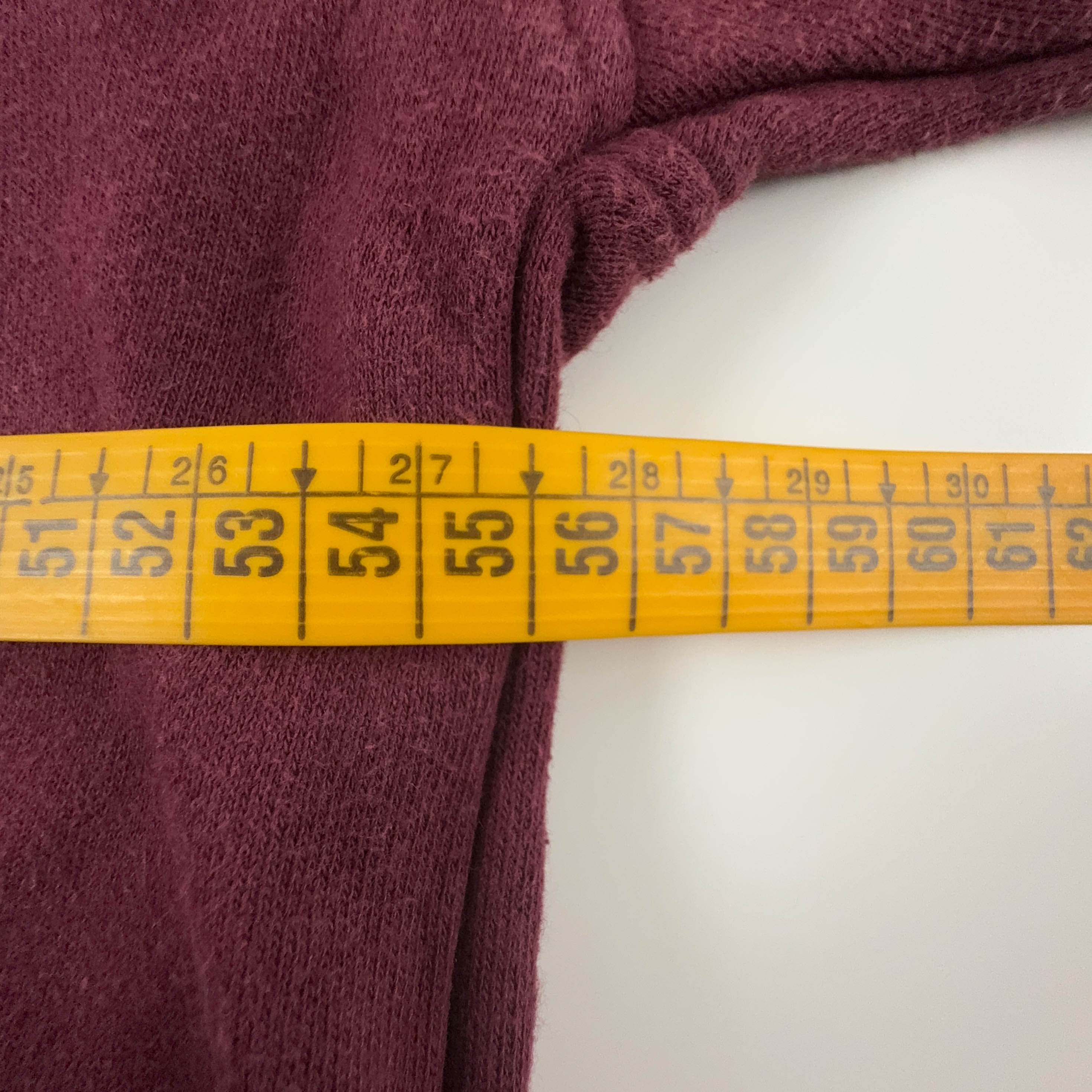 Felpa Moschino bordeaux a girocollo 90% cotone - Taglia S/M uomo